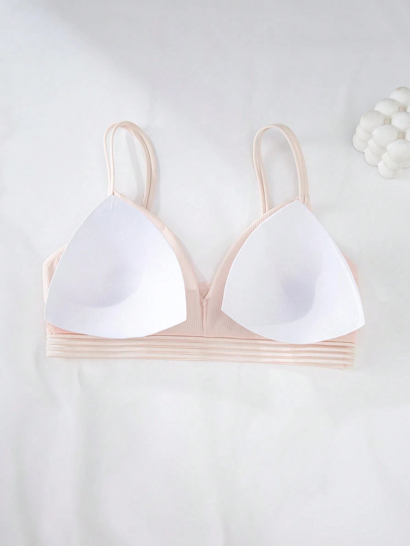 Basics 4pack Rib Mesh Trim Bra Set