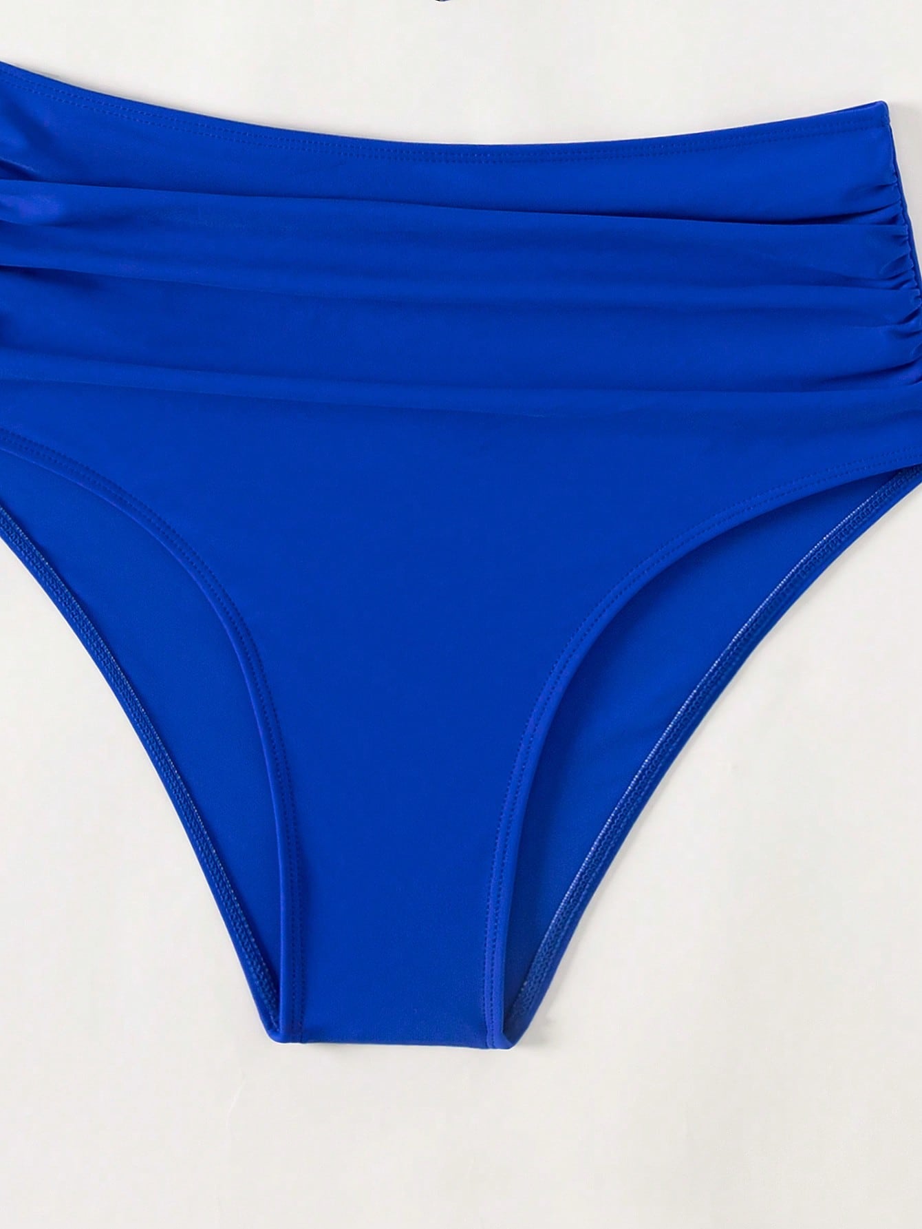 SHEIN Swim Vcay Ruffle Hem Ruched Bikini Swimsuit