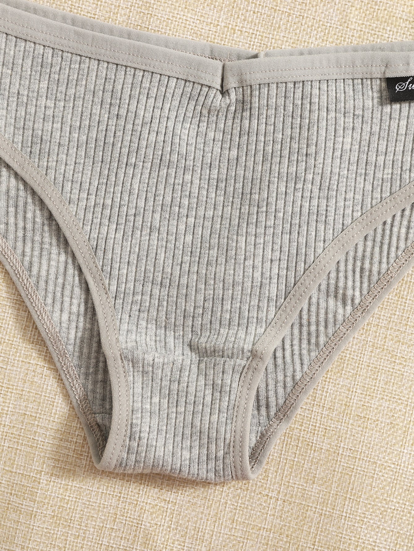 7pack Solid Rib Panty