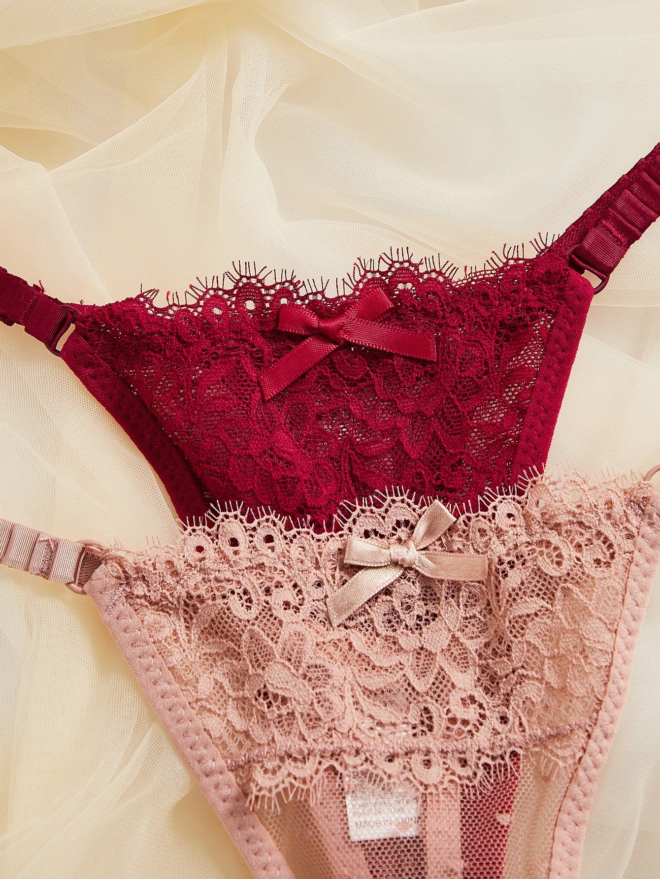 5pack Floral Lace Thong