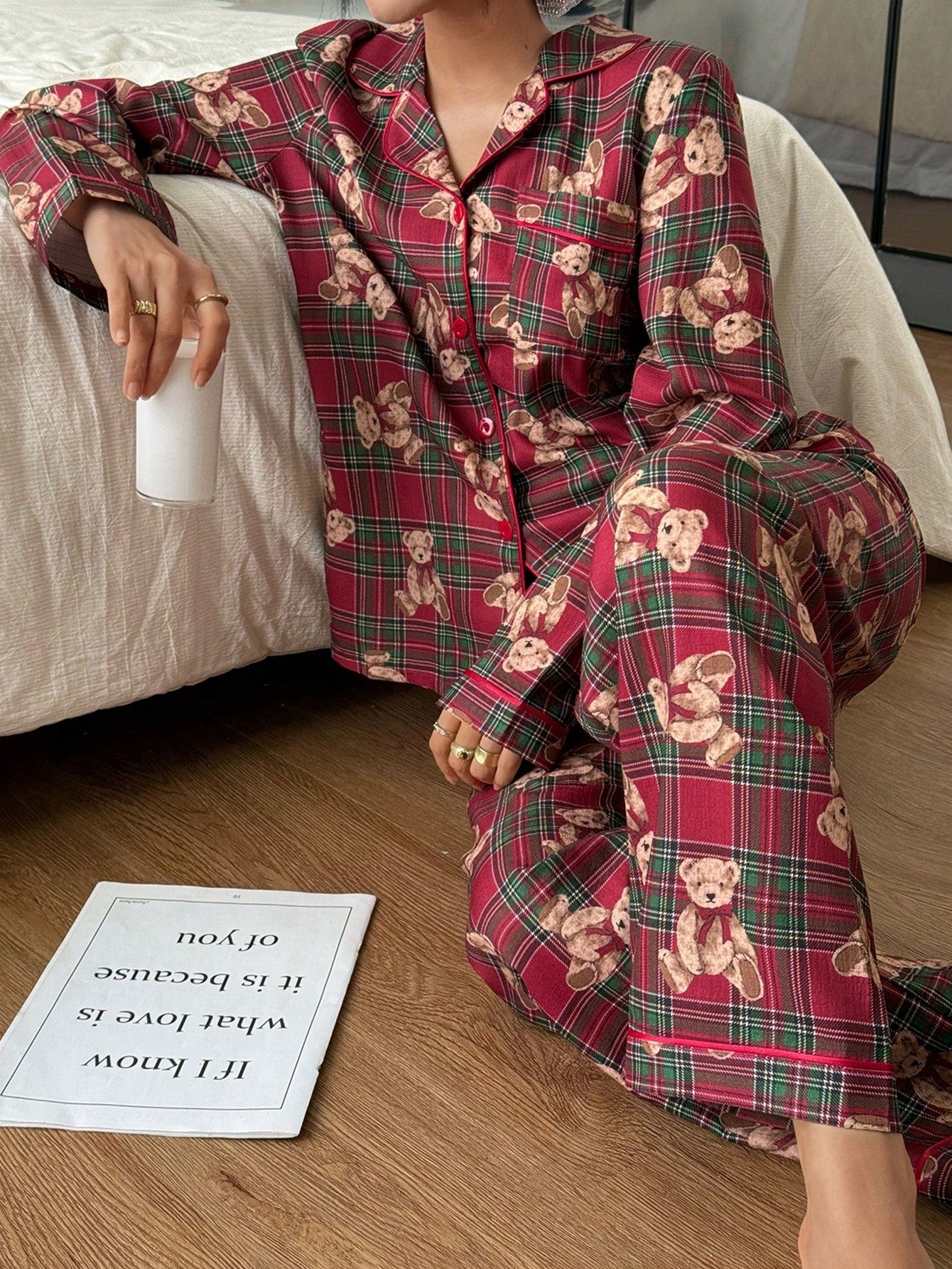 Teddy Bear Pajama Clothes Set