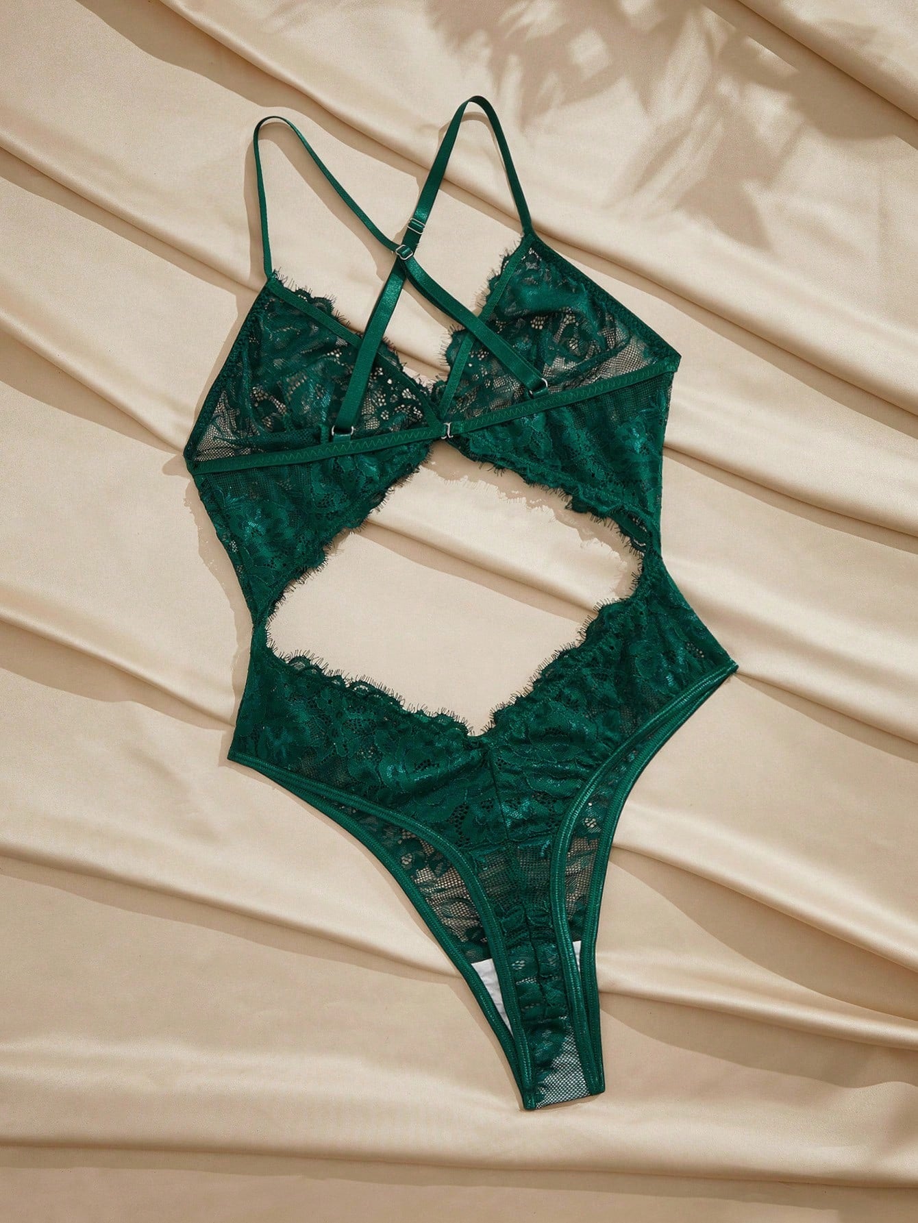 Elegant Lace Eyelash Sexy Temptation Women Bodysuits