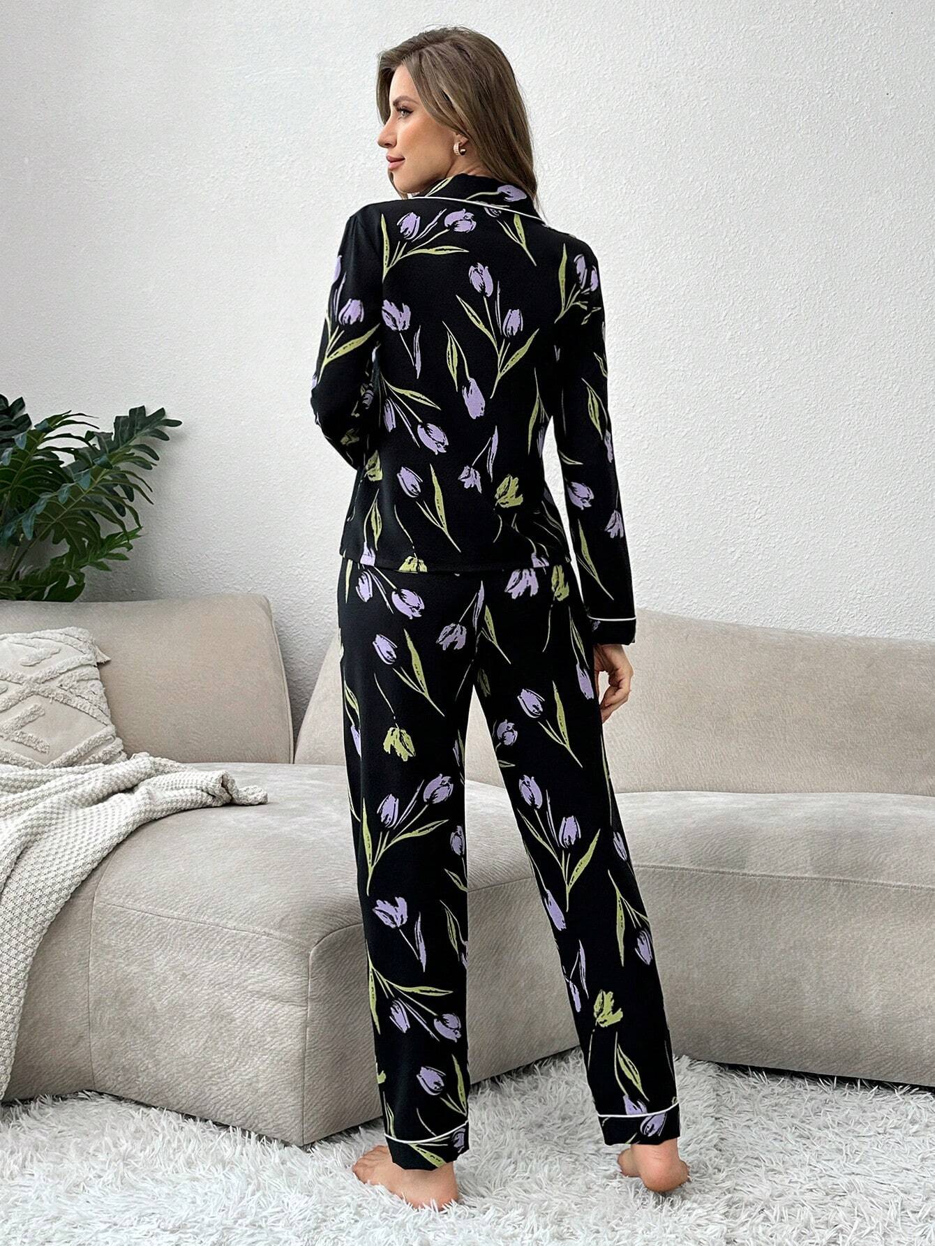 CottageSlumber Flower Pattern Pajama Set