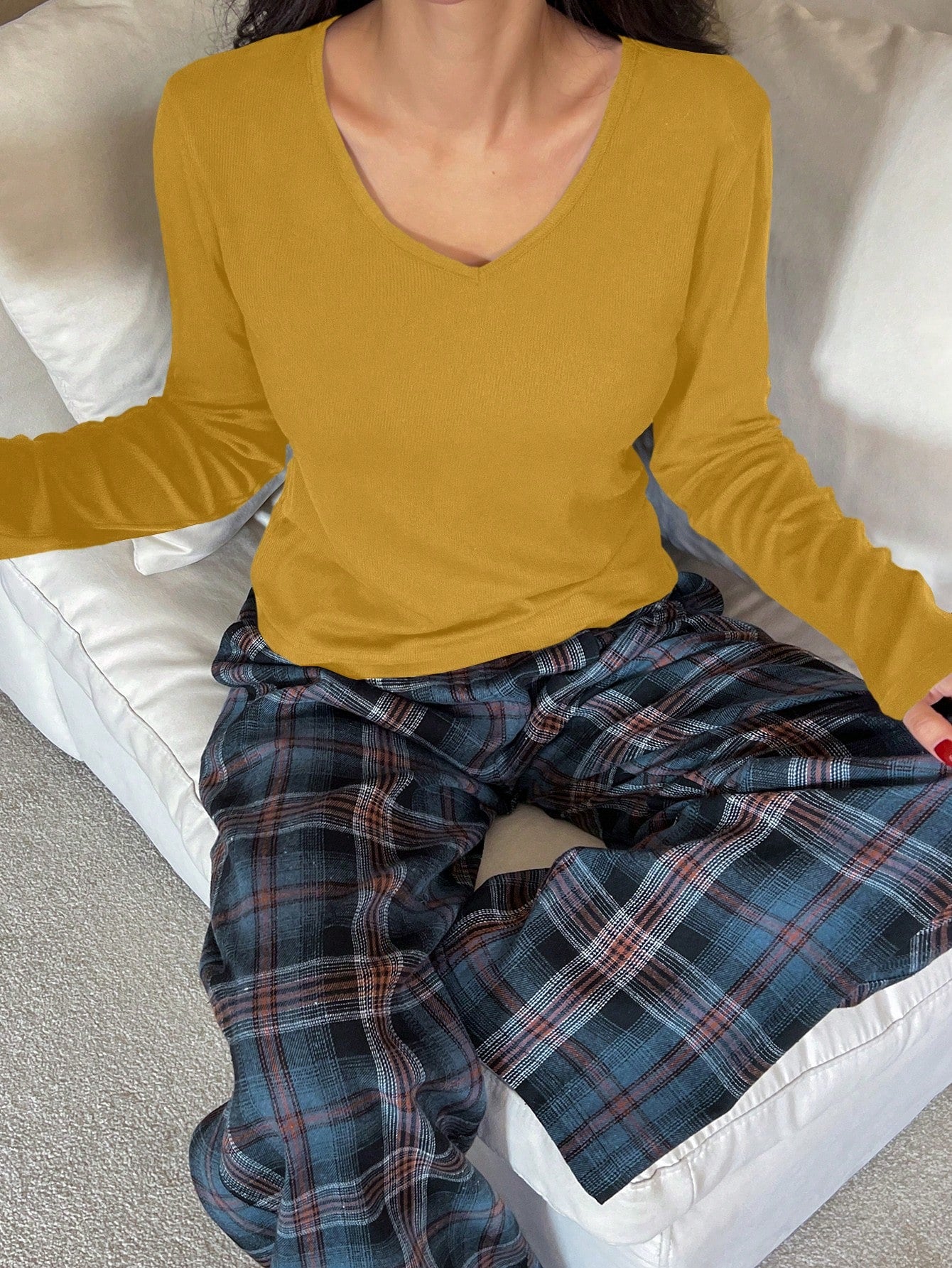 2pcs Casual Comfortable Women Pajamas Set