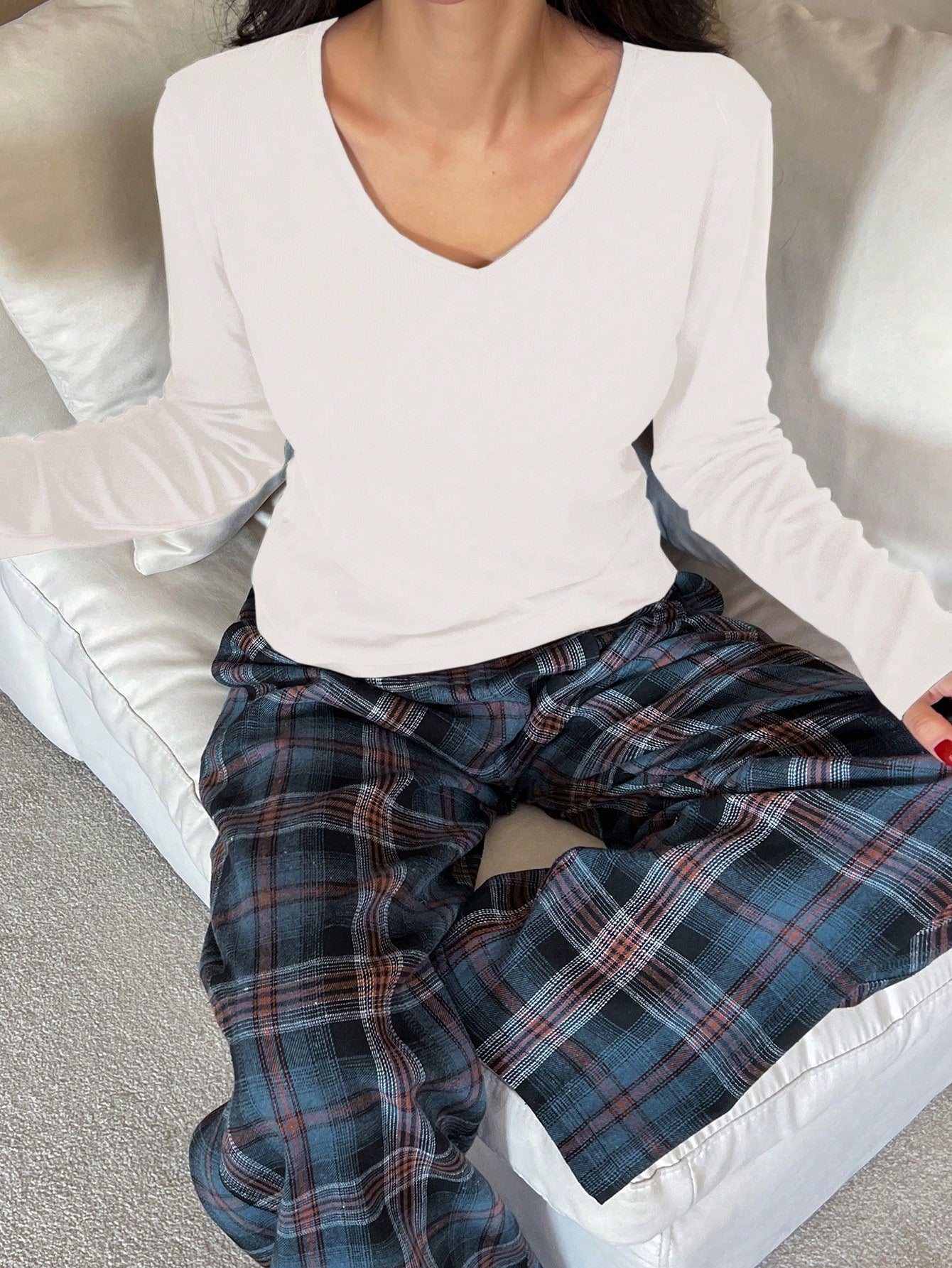 2pcs Casual Comfortable Women Pajamas Set
