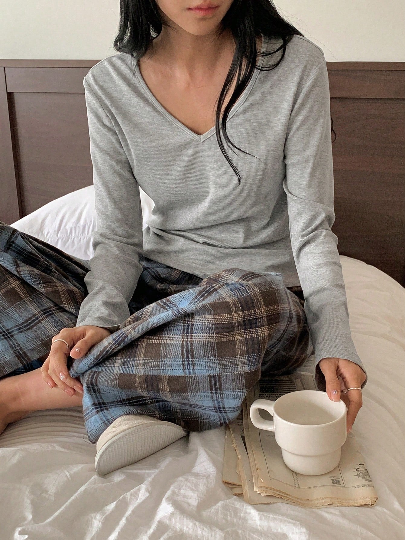 2pcs Casual Comfortable Women Pajamas Set
