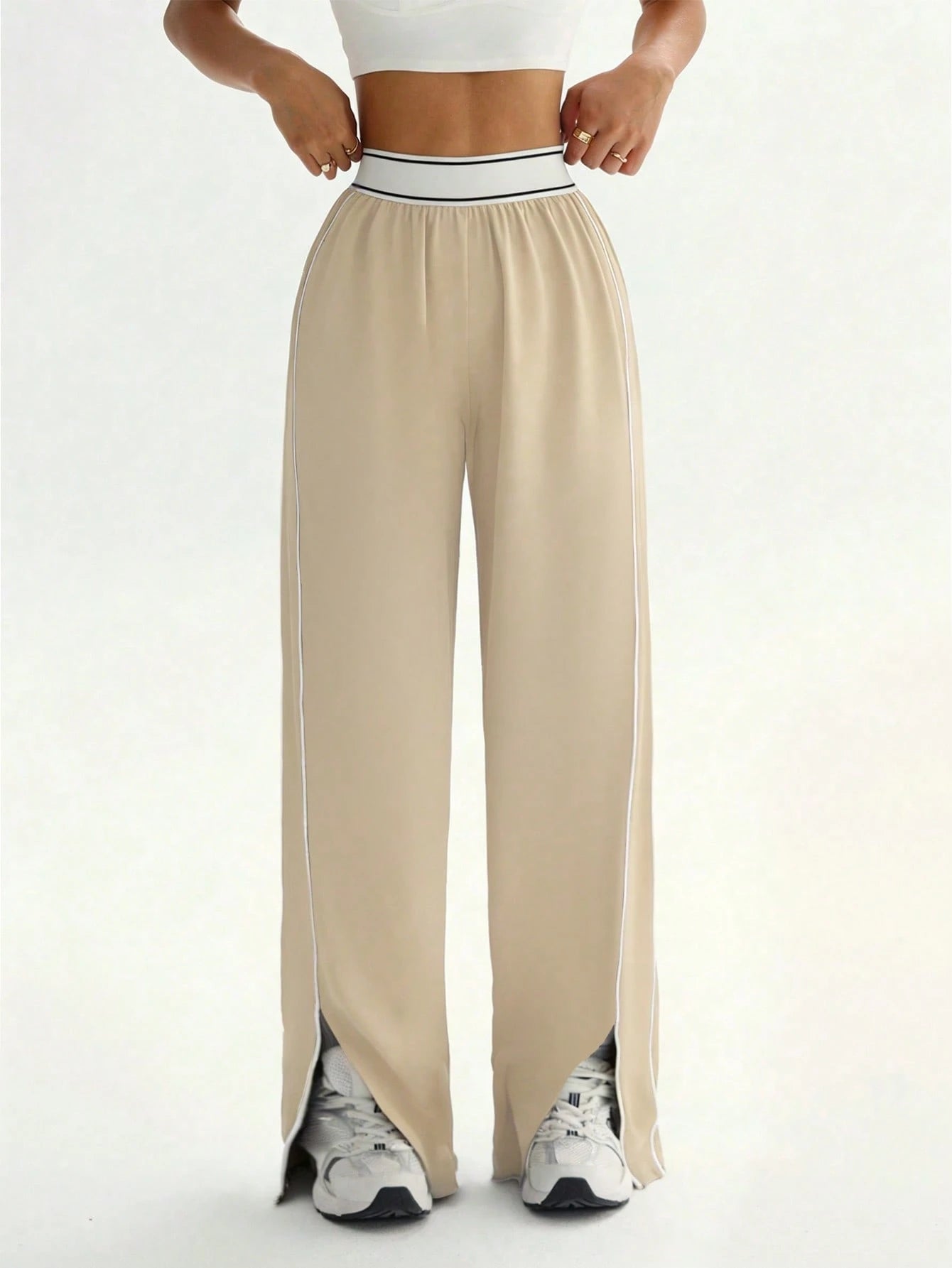 Women's Loose Fit Straight Leg Sweatpants With Pockets