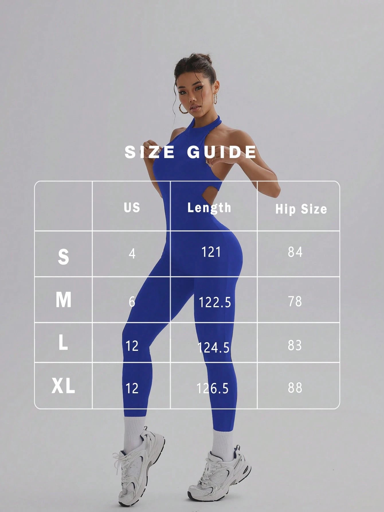 Elegant High-Waisted Street Vintage Casual Cycling Slim-Fit Training Fashionable Yoga Jumpsuit