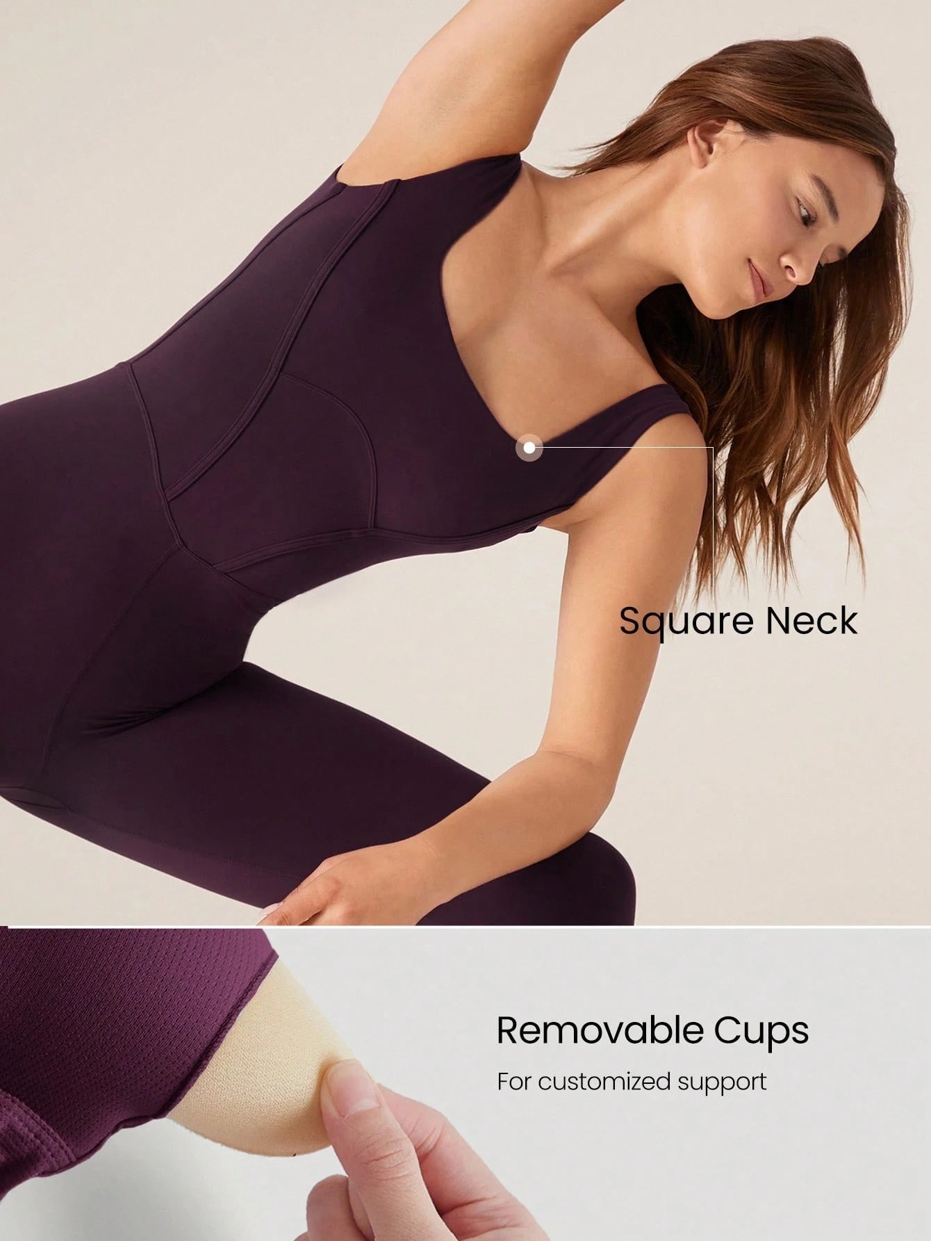 Tummy Control Open Back Gym Yoga Pilates Sports Jumpsuit