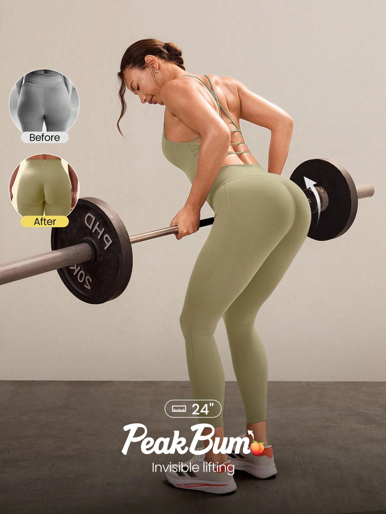Powersculpt™-Air Sculpt Flex Sweat-Wicking Cool Feel V-Waist Butt-Lifting Leggings