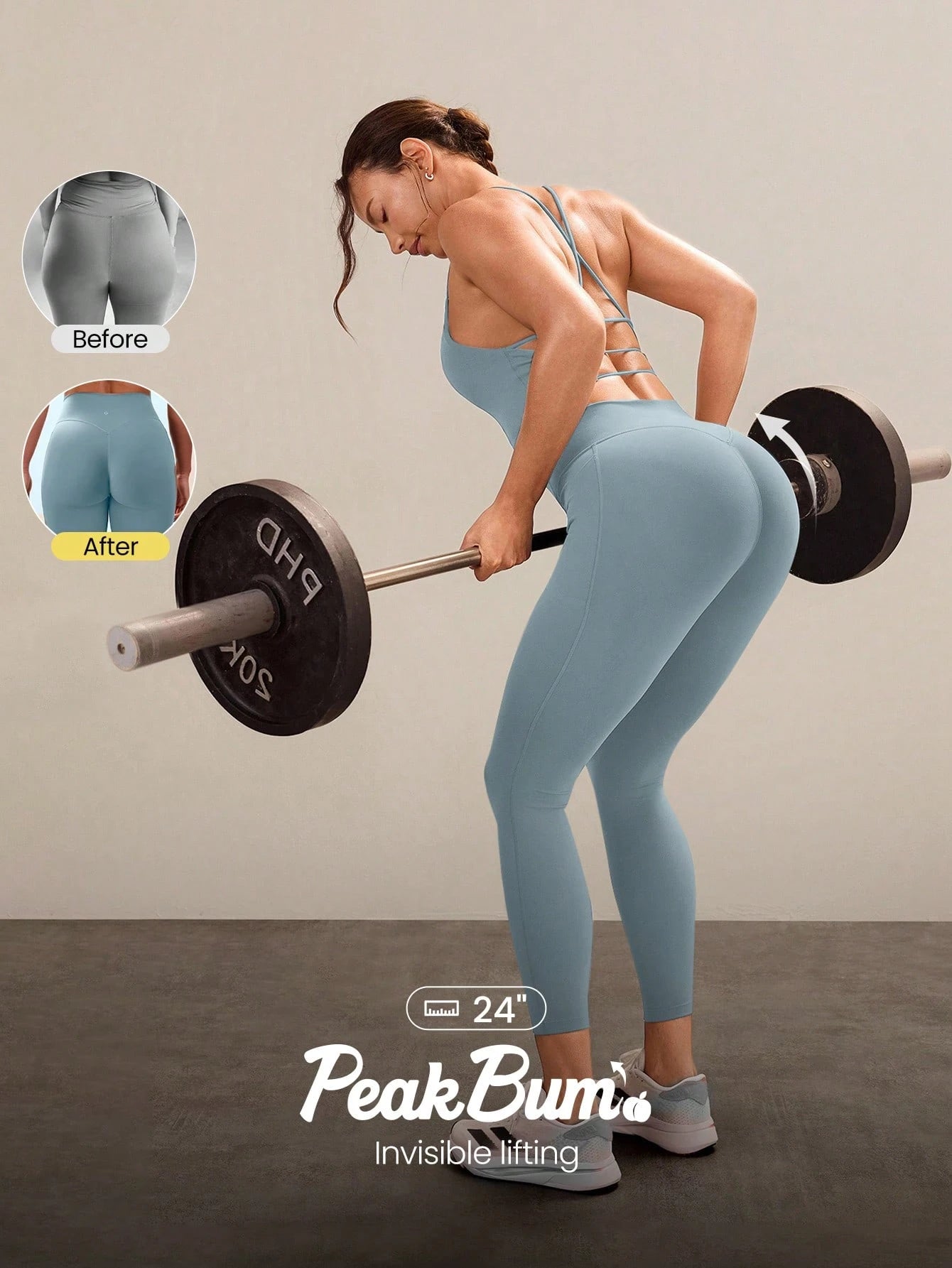Powersculpt™-Air Sculpt Flex Sweat-Wicking Cool Feel V-Waist Butt-Lifting Leggings