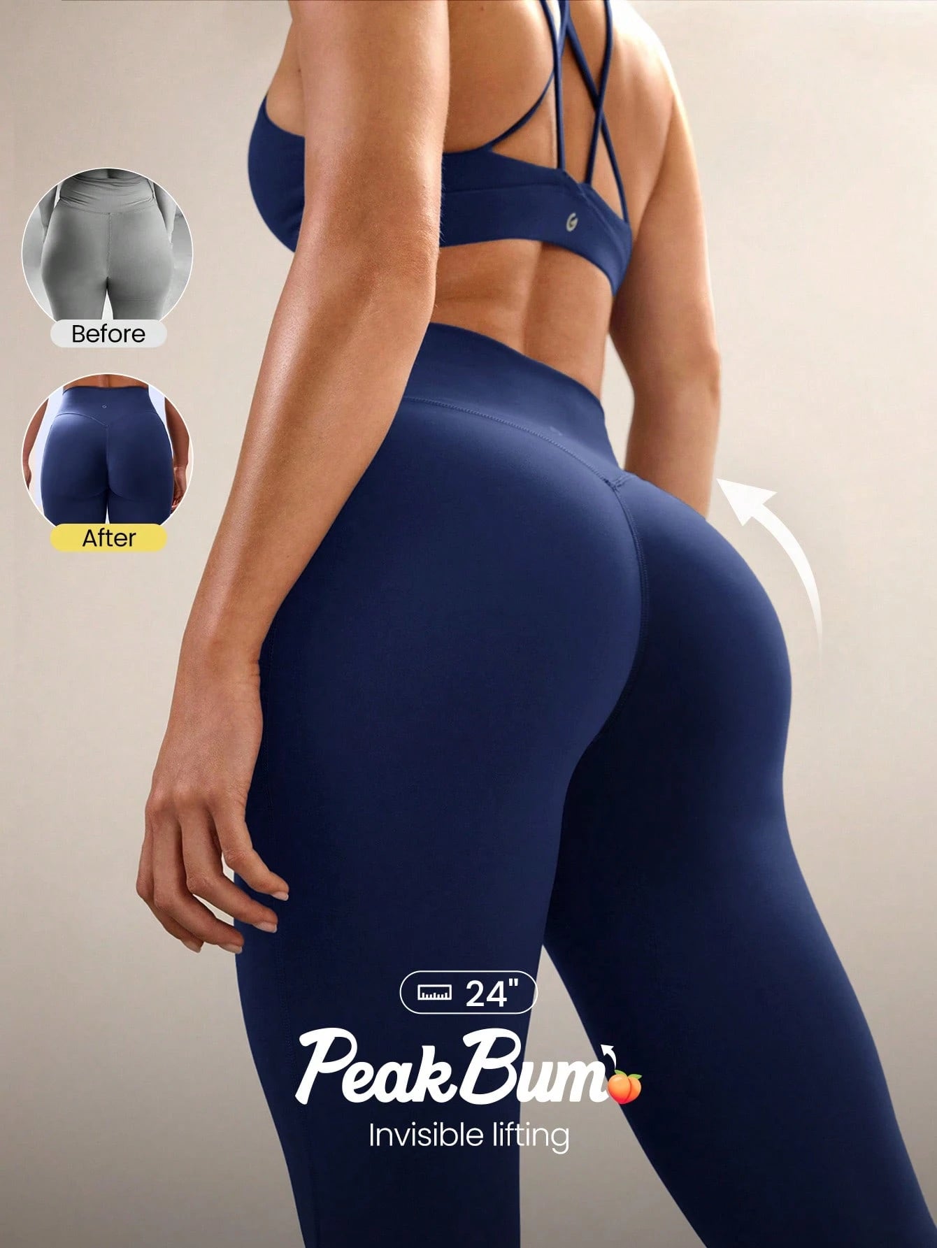 Powersculpt™-Air Sculpt Flex Sweat-Wicking Cool Feel V-Waist Butt-Lifting Leggings