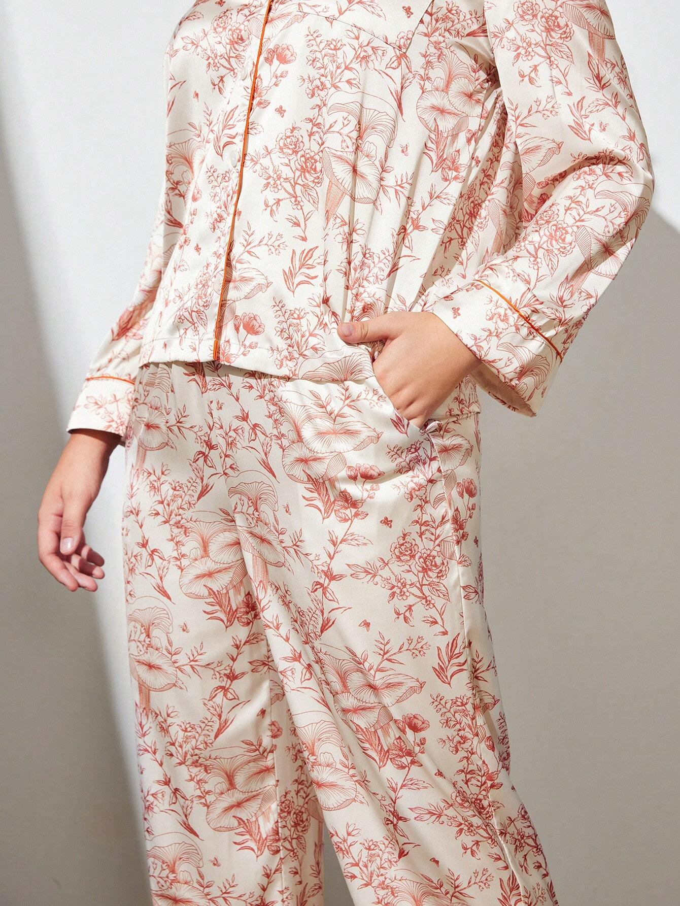 Basic Satin Solid Button-Up PJ & Lounge Sets