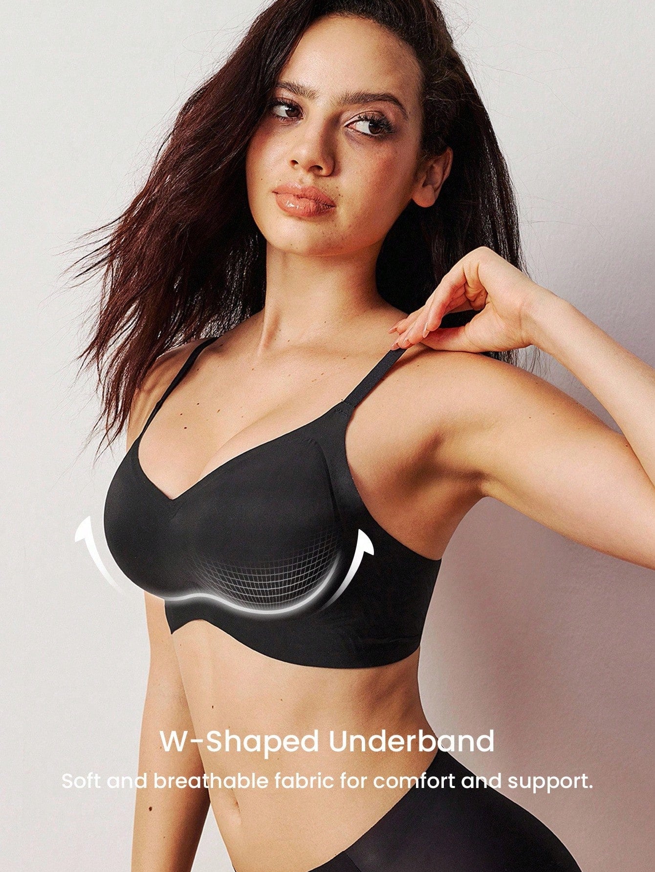 No Show Underwear Airy Sticky Basic SizeFreedom Bra