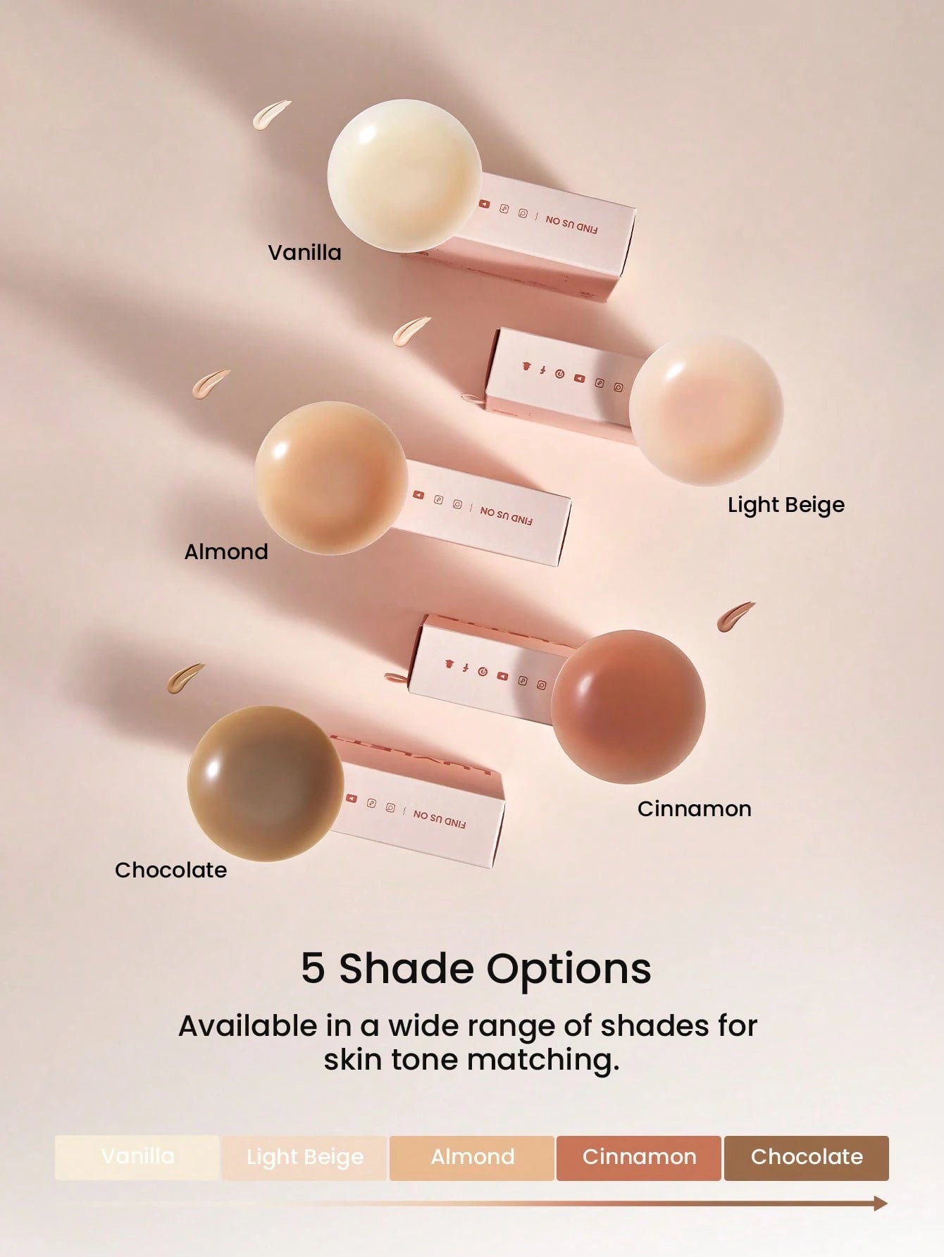 Reusable Not Sticky Self-Adhesive No-Show Silicone Nipple Covers