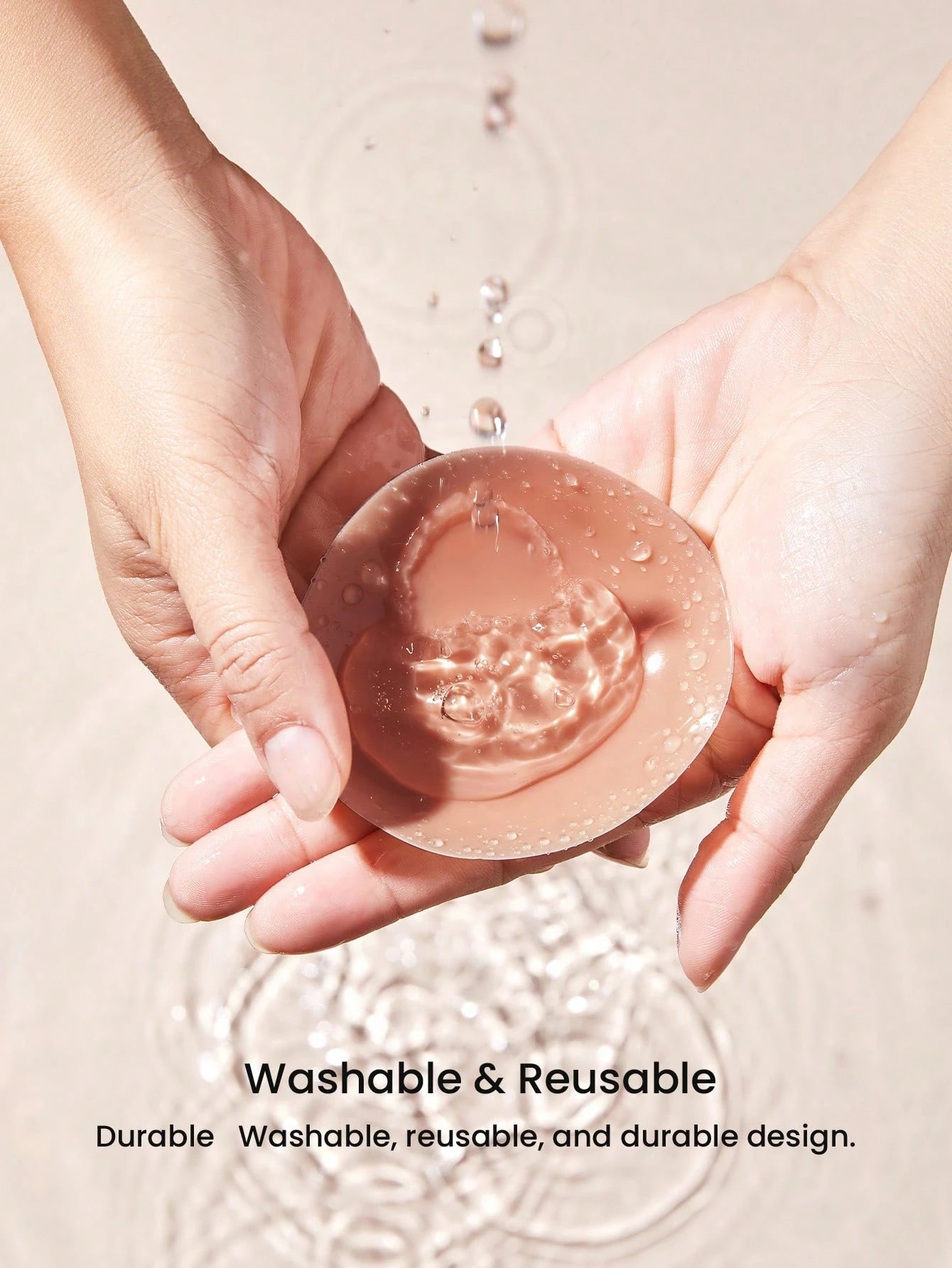 Reusable Not Sticky Self-Adhesive No-Show Silicone Nipple Covers