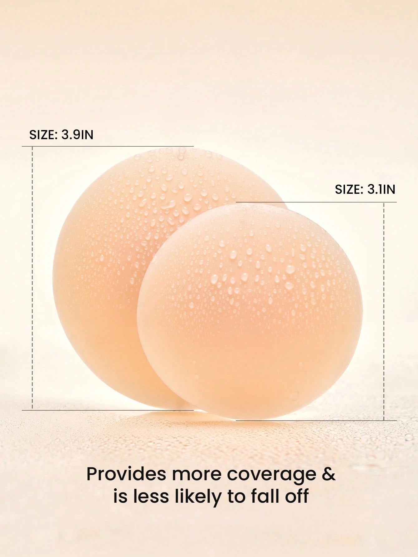 Reusable Not Sticky Self-Adhesive No-Show Silicone Nipple Covers