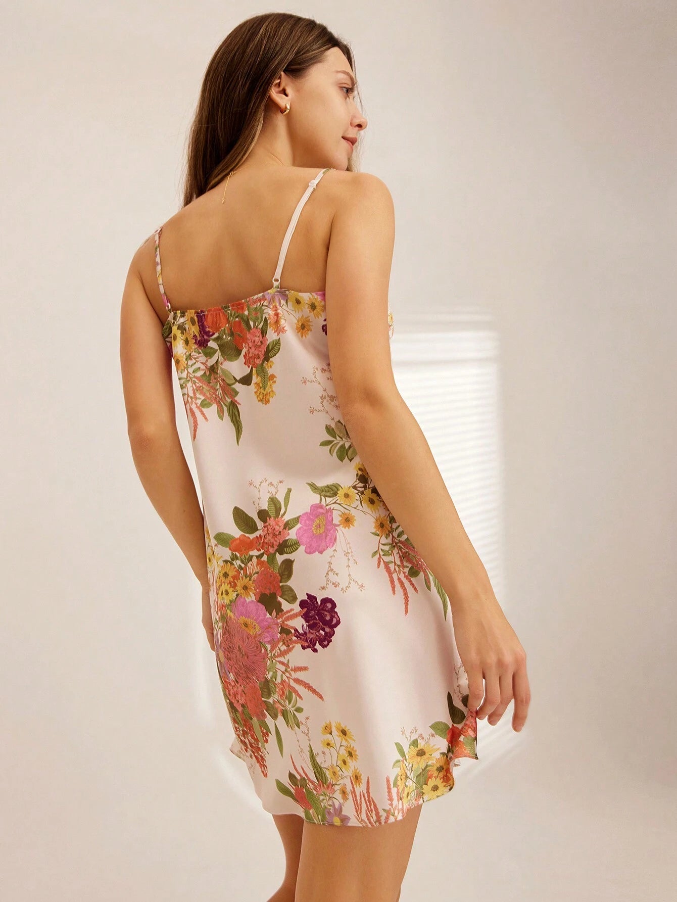 Sexy And Basic Thin Strap Satin Wedding Night Dress