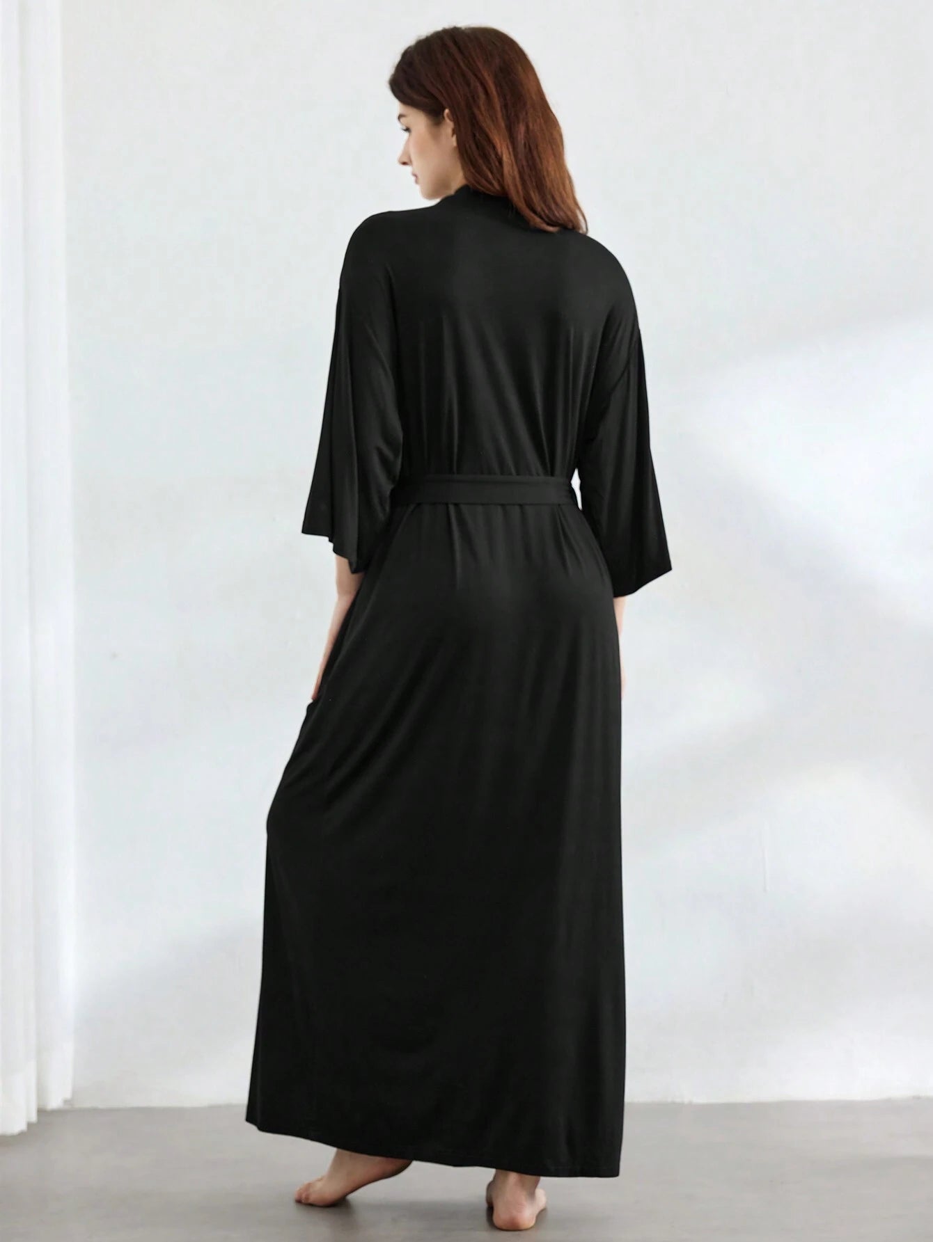 Comfortable & Smooth 3/4 Sleeve Loose Lounge Robe