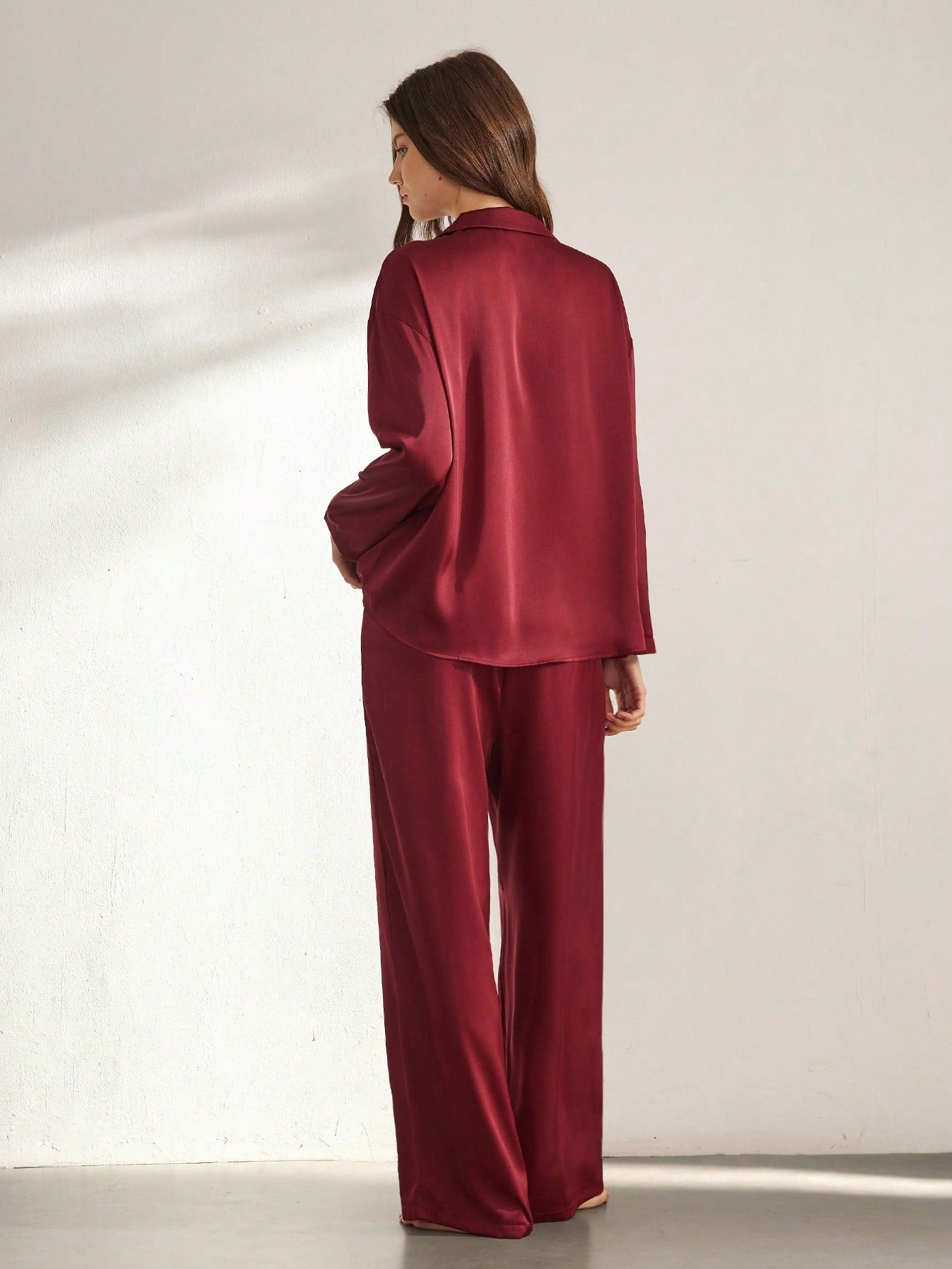 Women's Satin Sleepwear Pajama Set