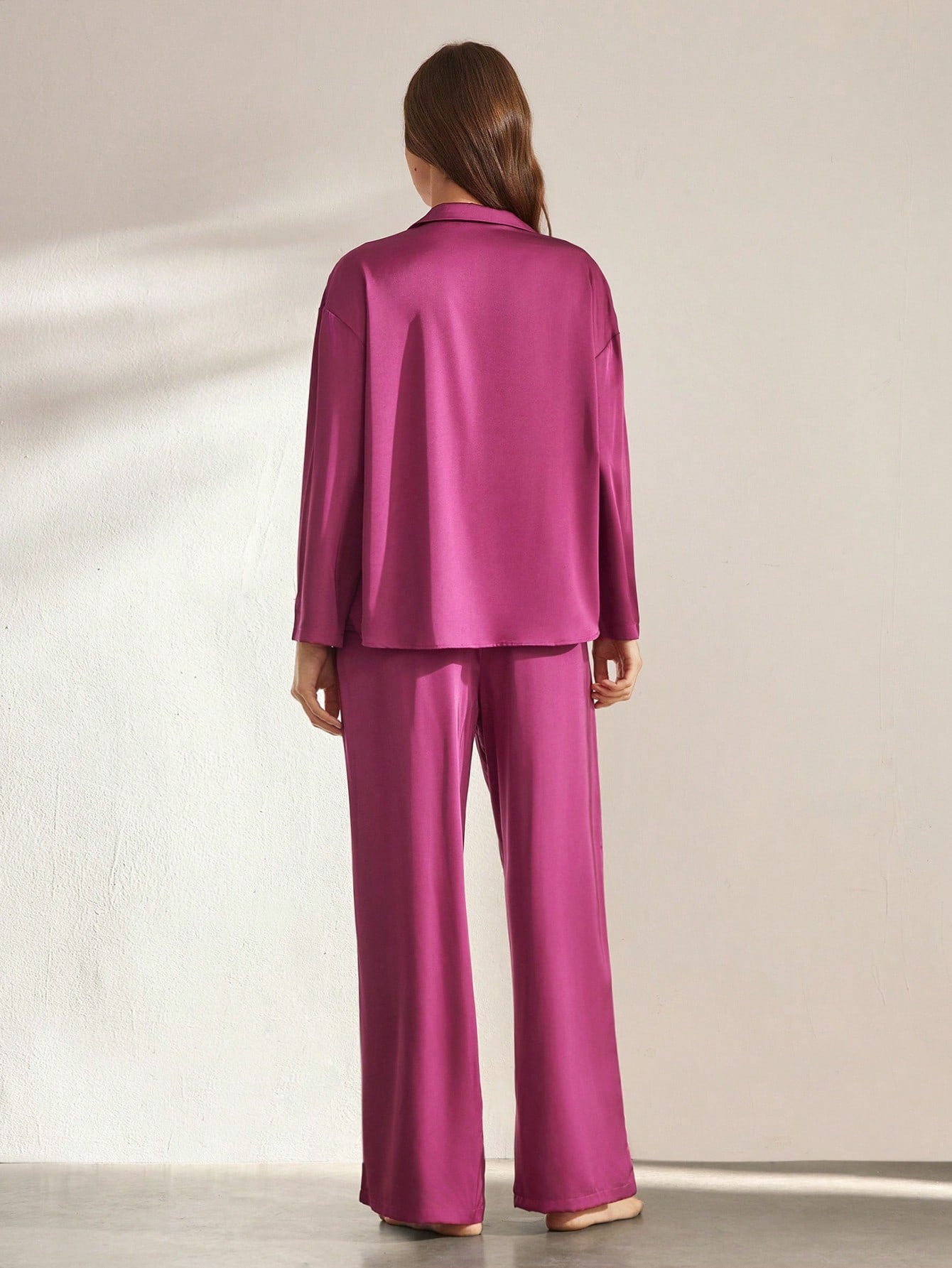 Women's Satin Sleepwear Pajama Set