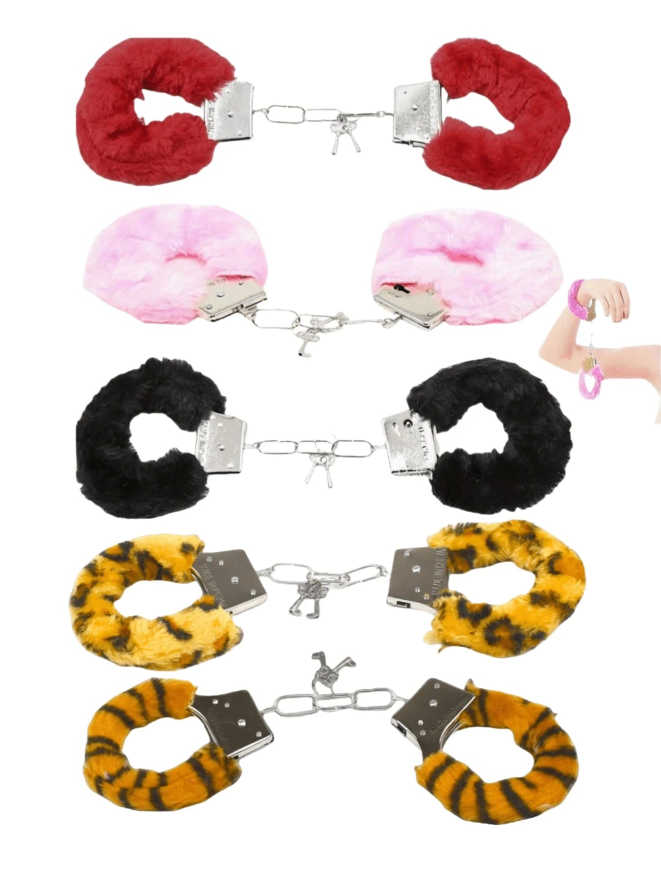 Pieces Of Role-Playing Props, Which Are Used As Props For Police Officers To Arrest Criminals