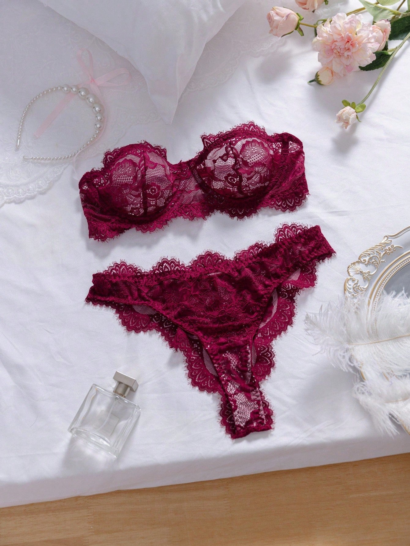 Women's Elegant Sexy Lace Lingerie Set