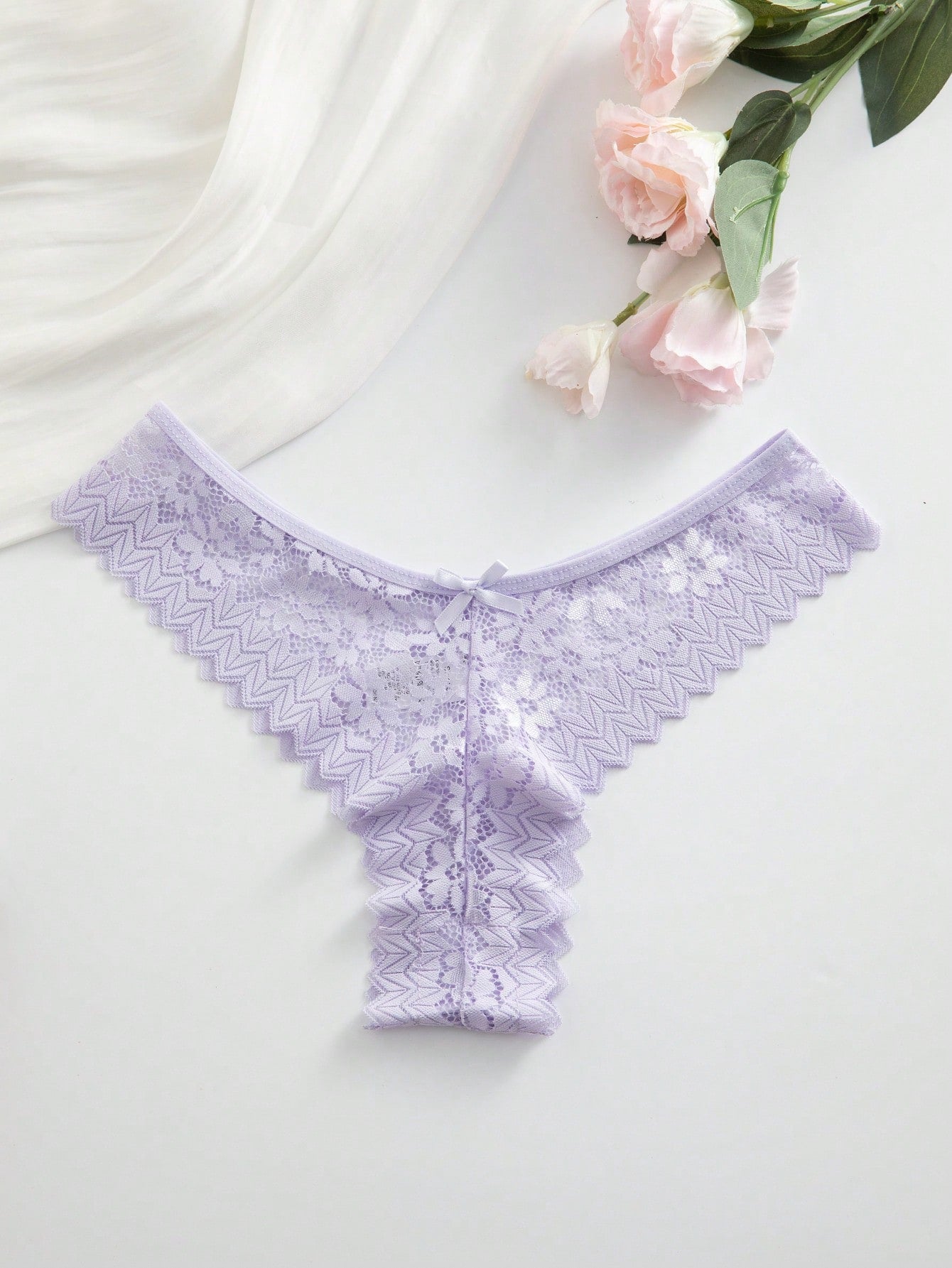 8pcs/Set Romantic Sexy Lace Women's Thong Panties