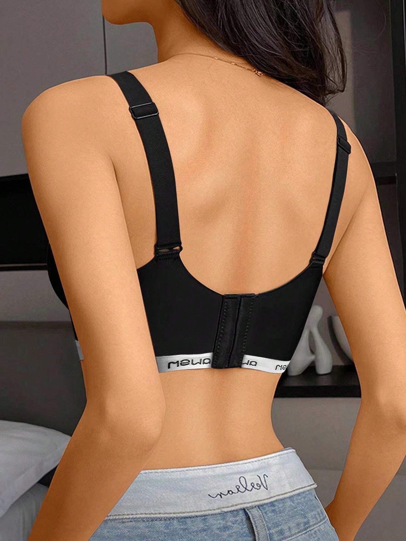 Minimalist Solid Color Bra