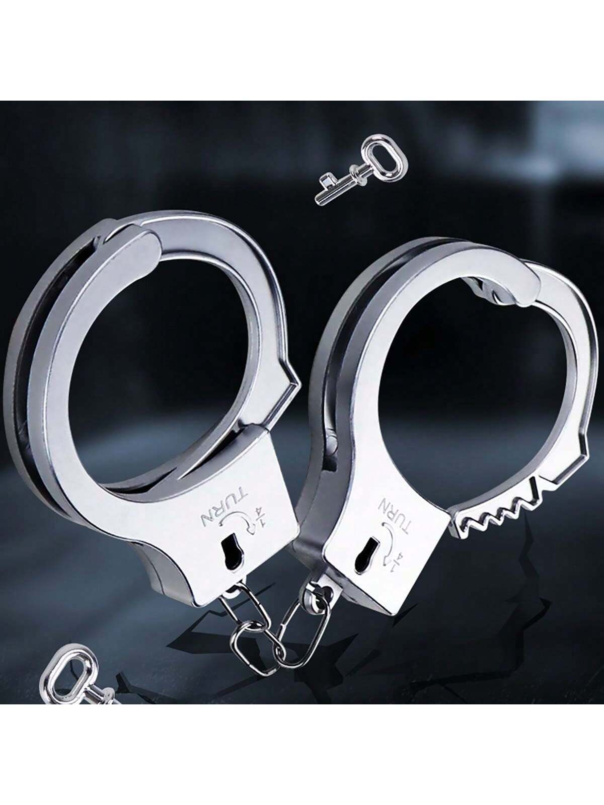 Simulated Handcuffs, Stage Performance Police Chief Catching Thief Role-Playing Props