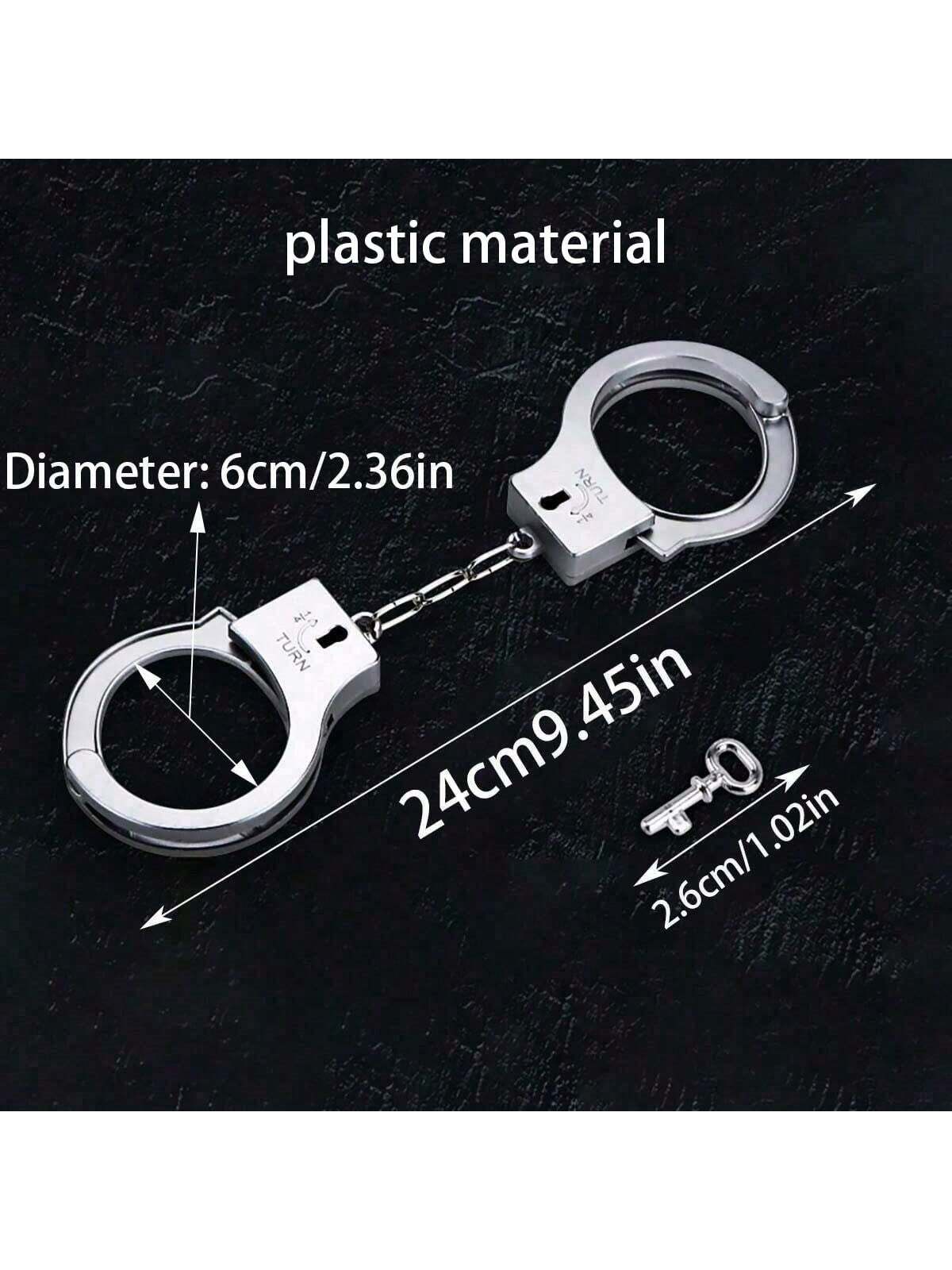 Simulated Handcuffs, Stage Performance Police Chief Catching Thief Role-Playing Props