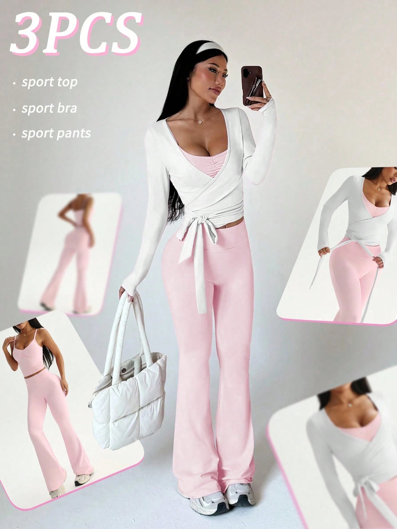 3pcs Women's Sports Suit Set