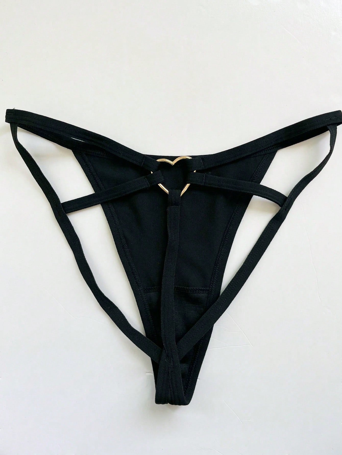 SpicyHot Heart-Shaped Buckle And Multi-Strap Supportive Sexy Underwear