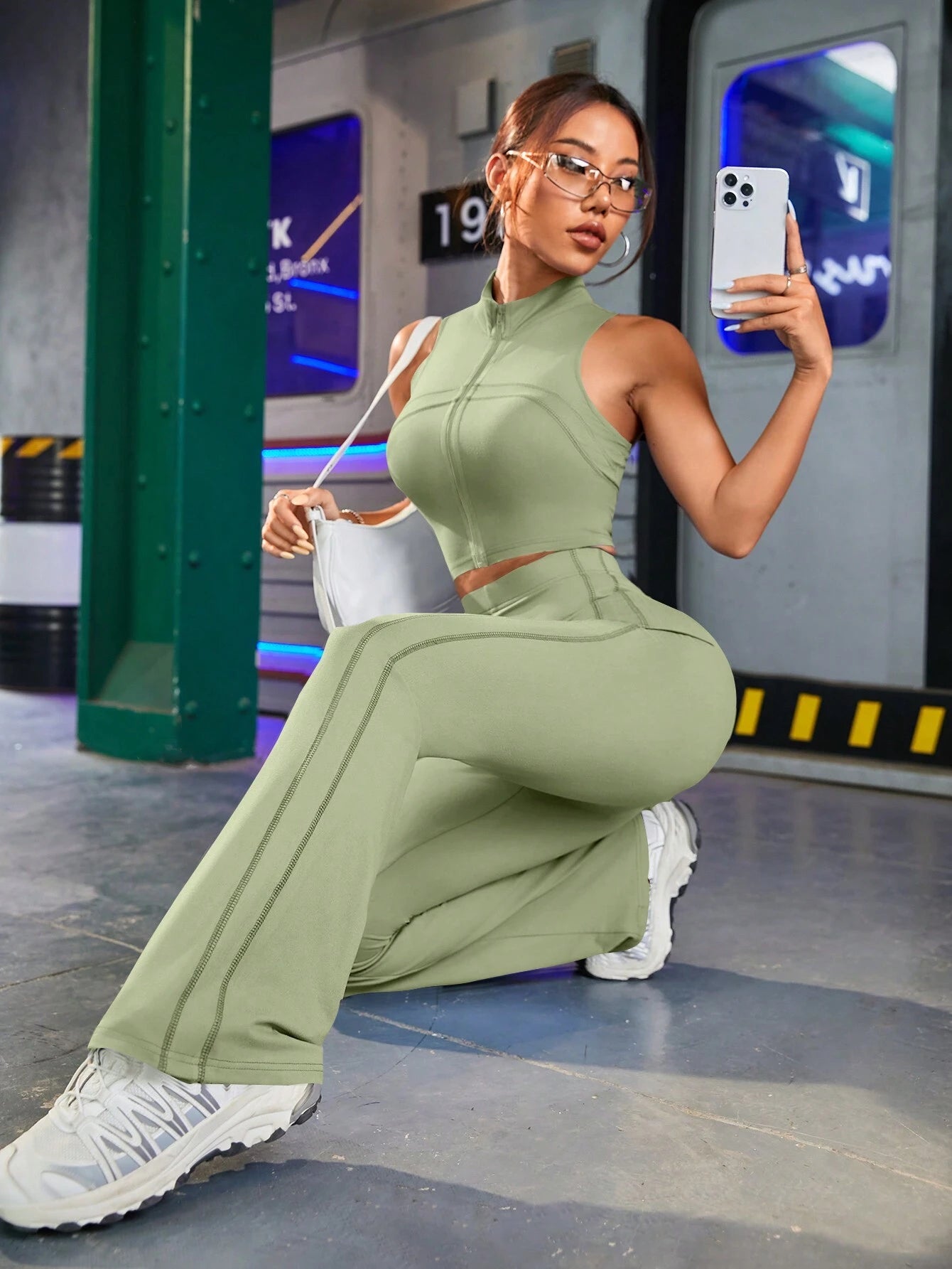 Sport Ladies' Fitted Sexy Casual Sportswear Set