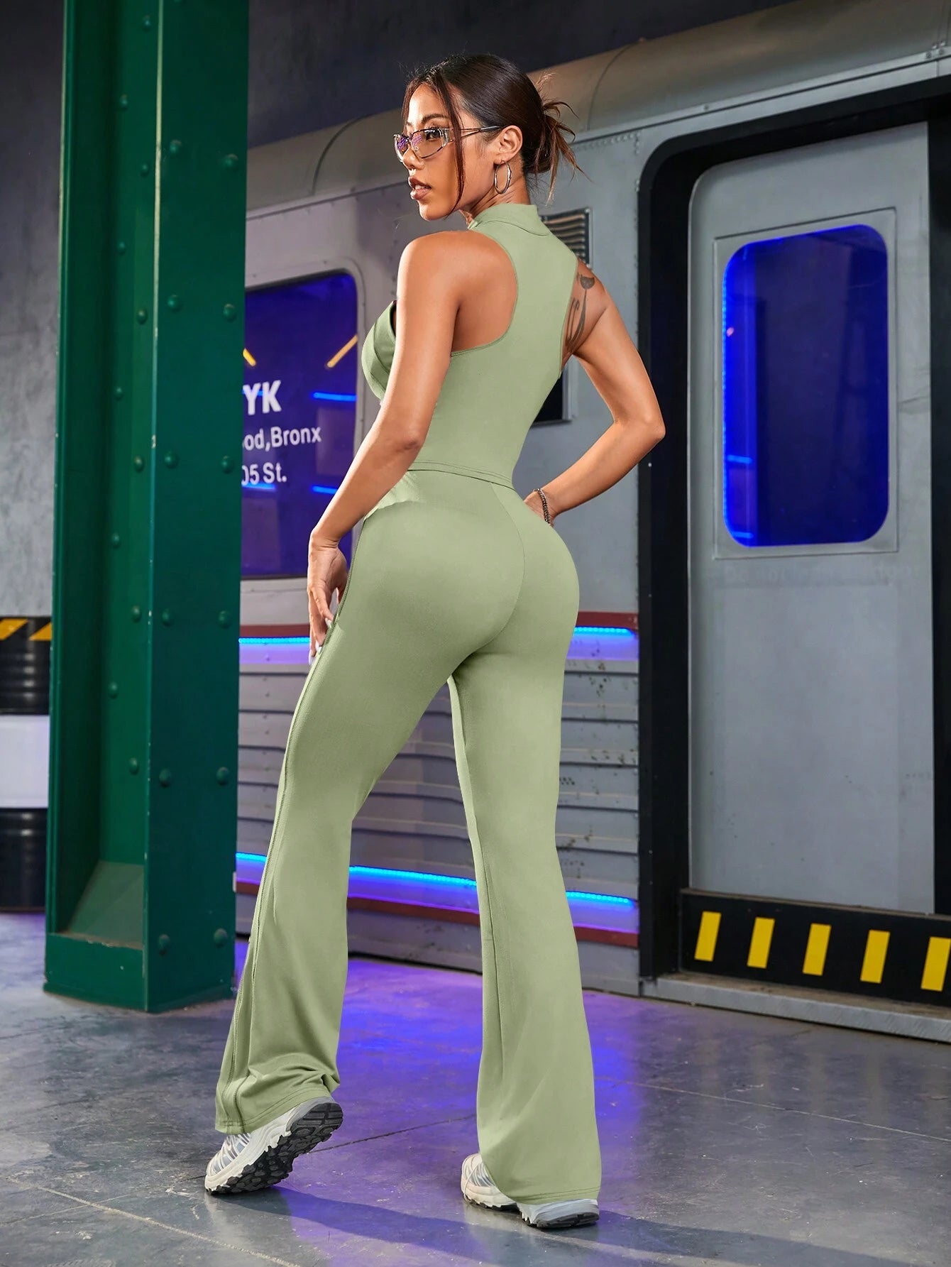 Sport Ladies' Fitted Sexy Casual Sportswear Set