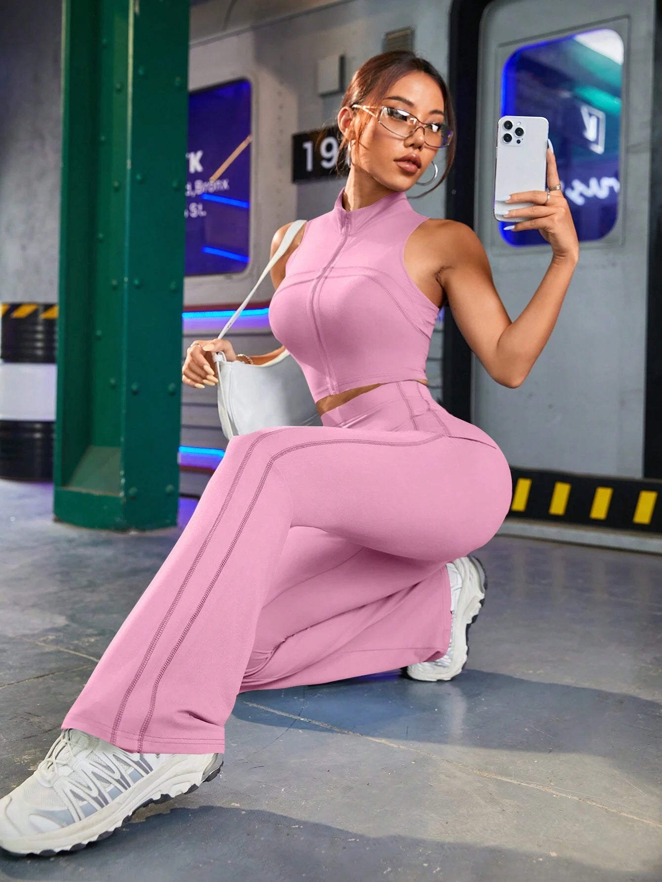 Sport Ladies' Fitted Sexy Casual Sportswear Set