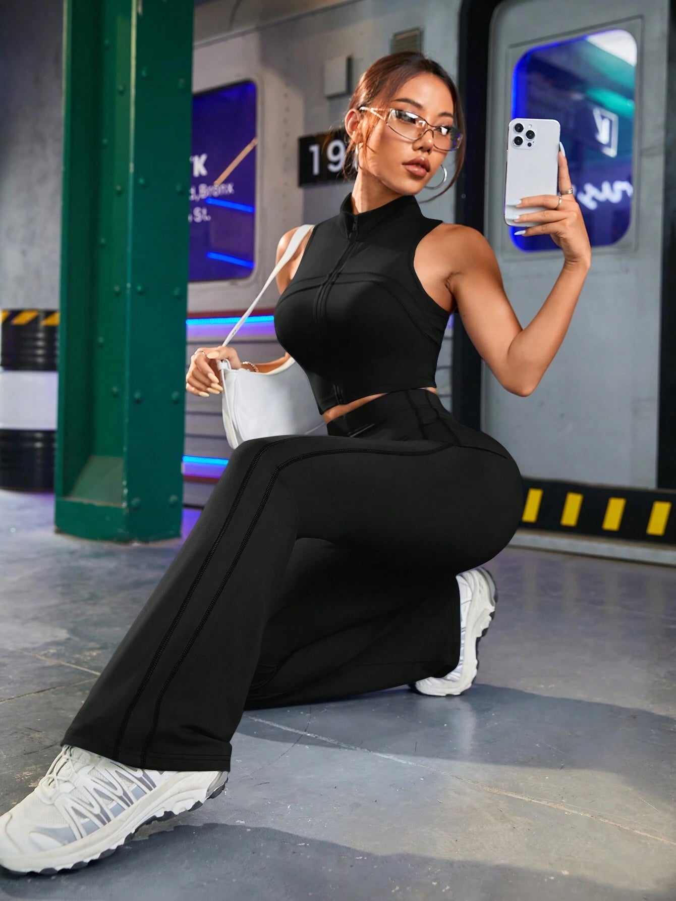 Sport Ladies' Fitted Sexy Casual Sportswear Set