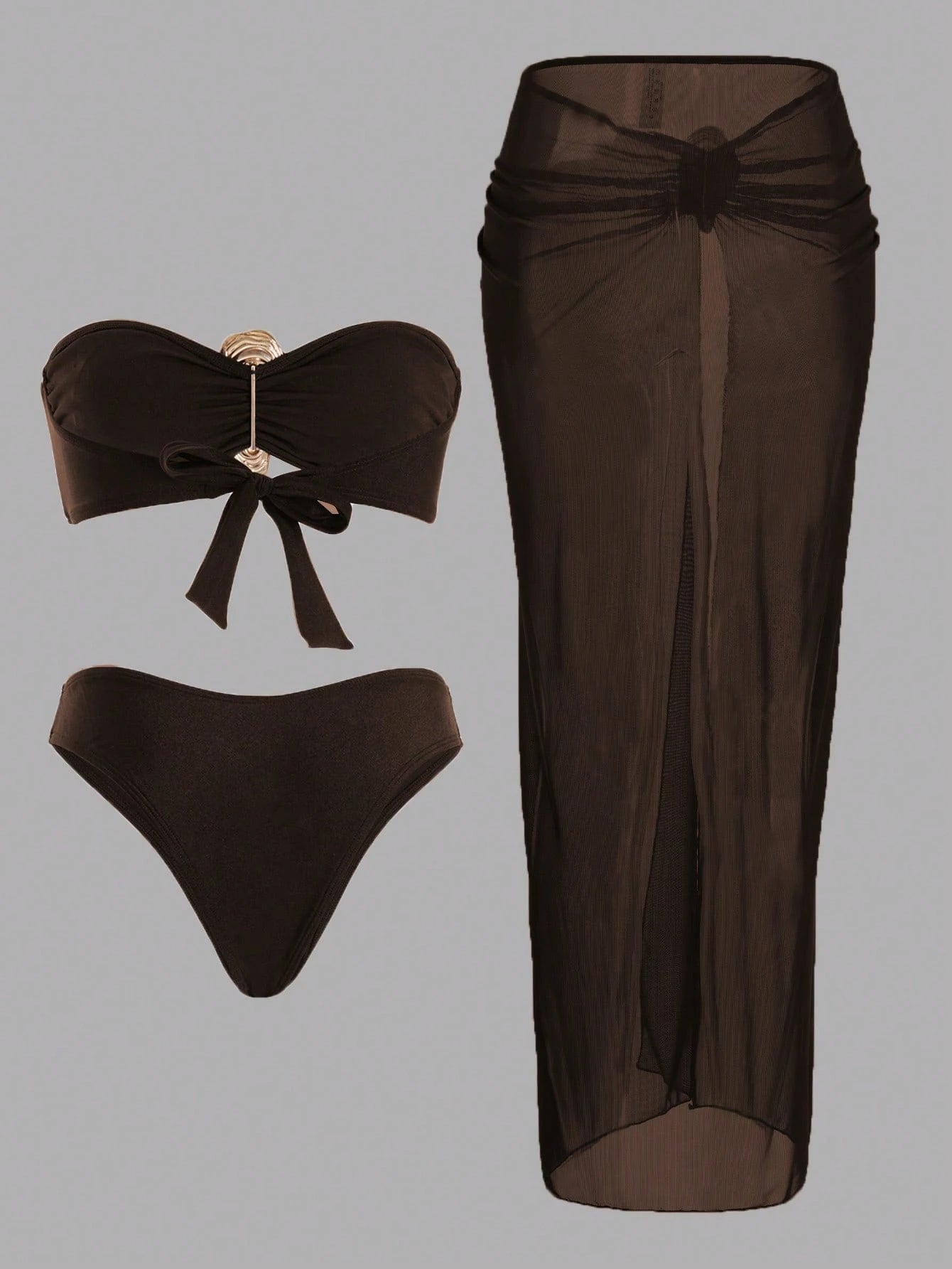 3pcs Spring Break Women Beach Outfits