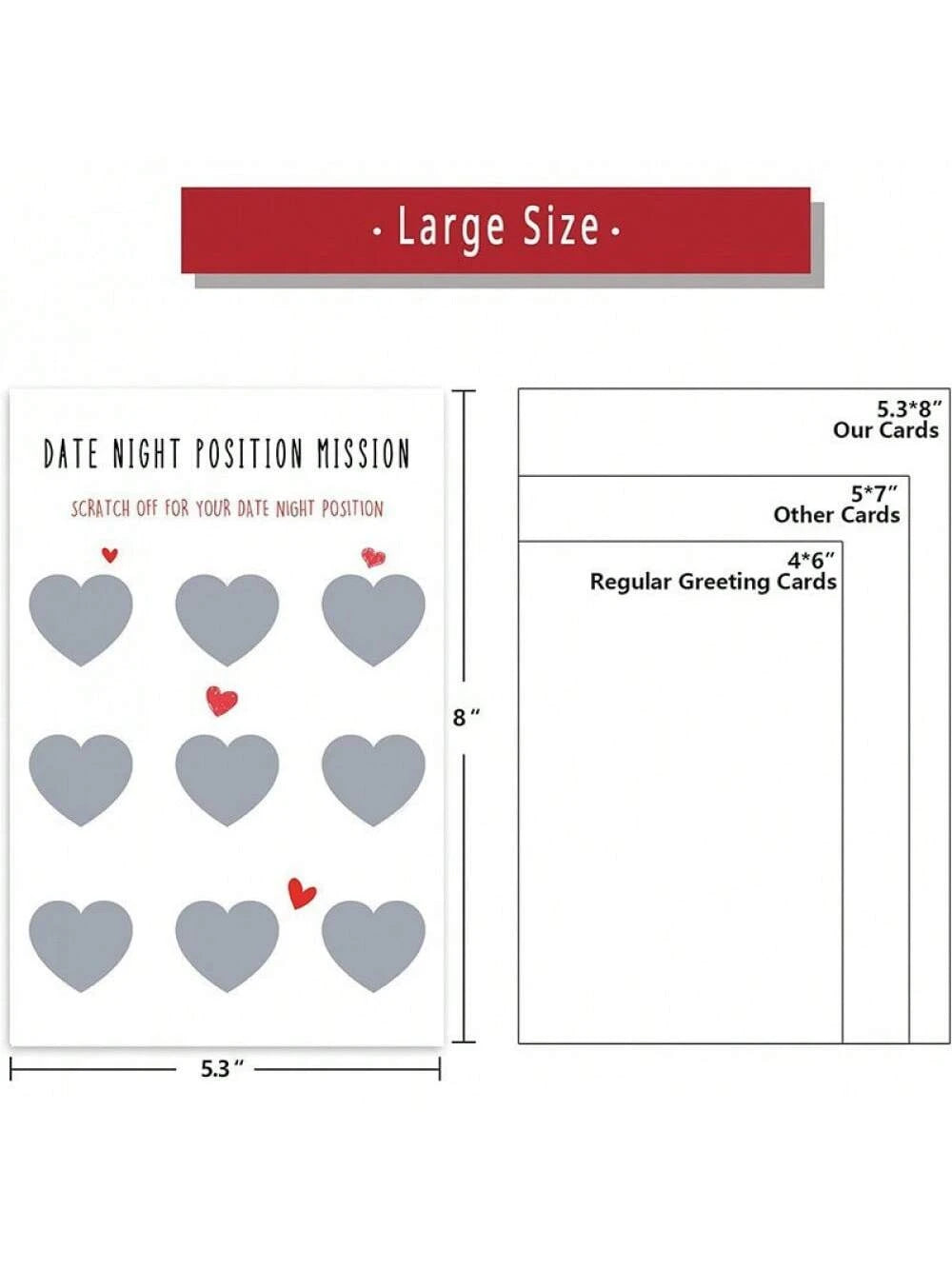 Valentines Day Card - Funny Couple Date Cards Scratch Lottery Tickets