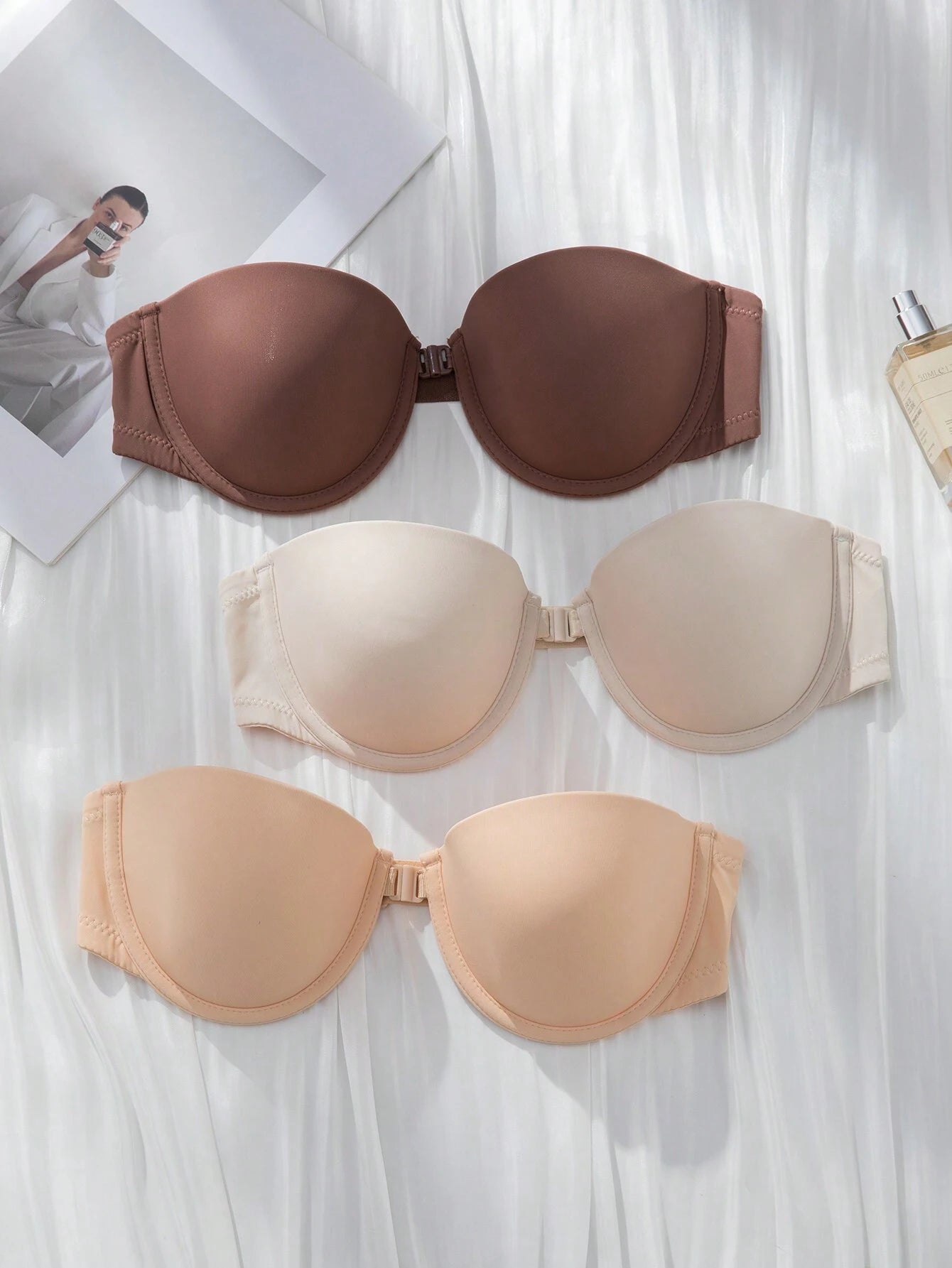 Underwear&amp;Sleepwear Basics 3pack Solid Underwire Bra