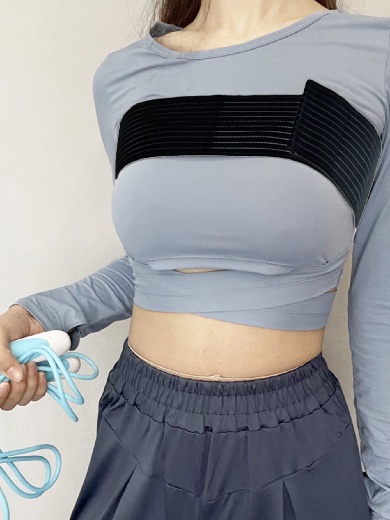 1pc Black Anti-shake Chest Band