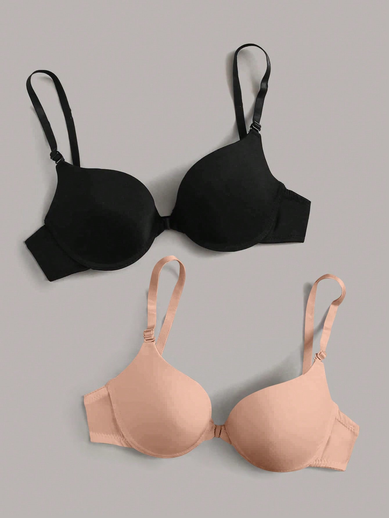 Plain Underwire Front-close Bra