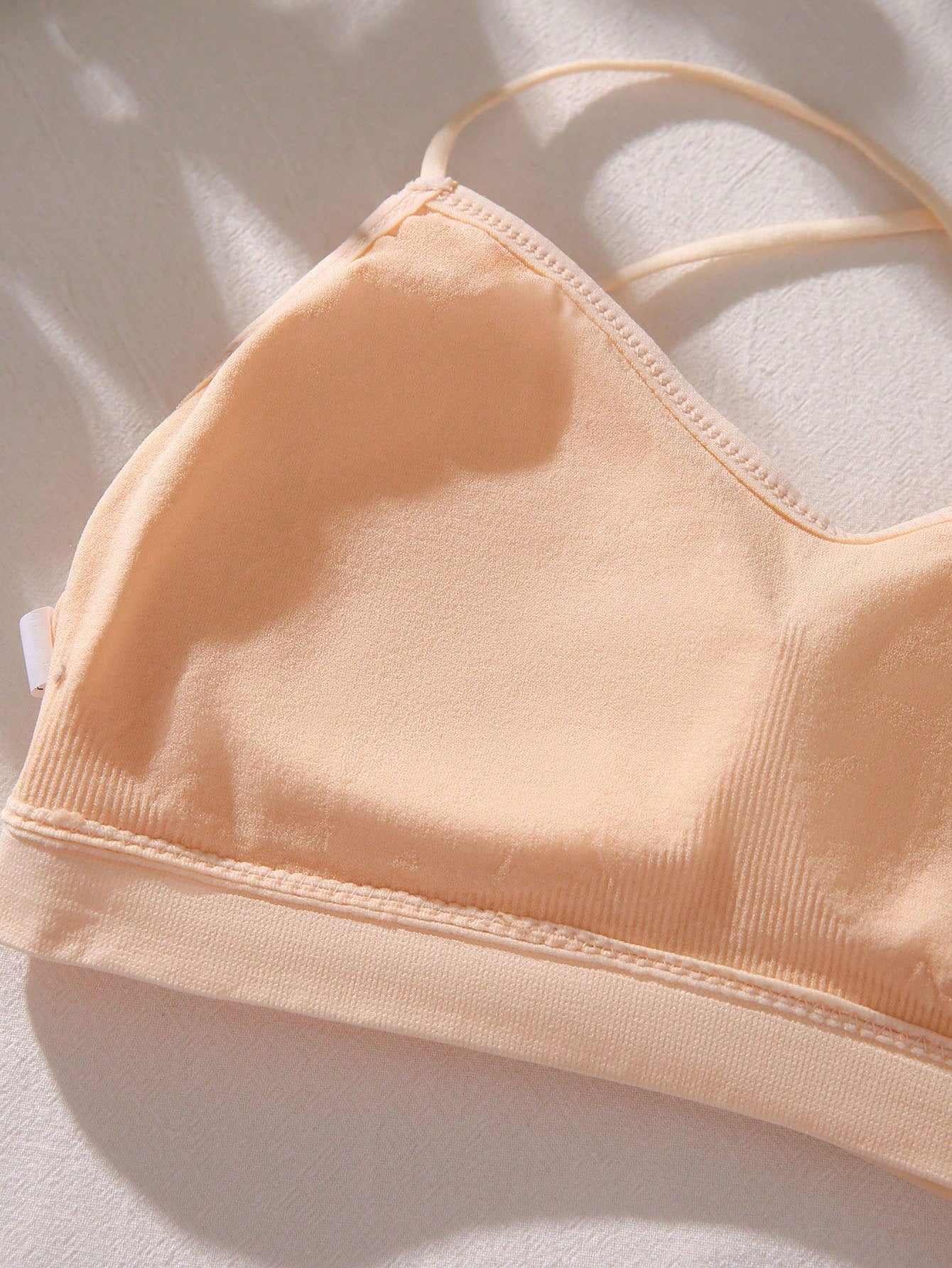 Solid Criss Cross Backless Bralette