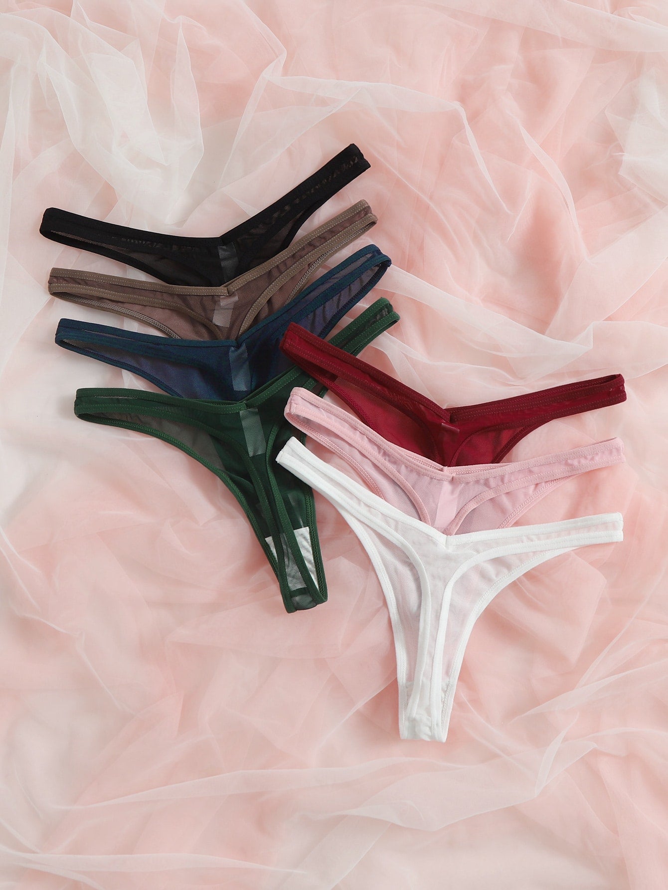 7pack Solid No Show Panty