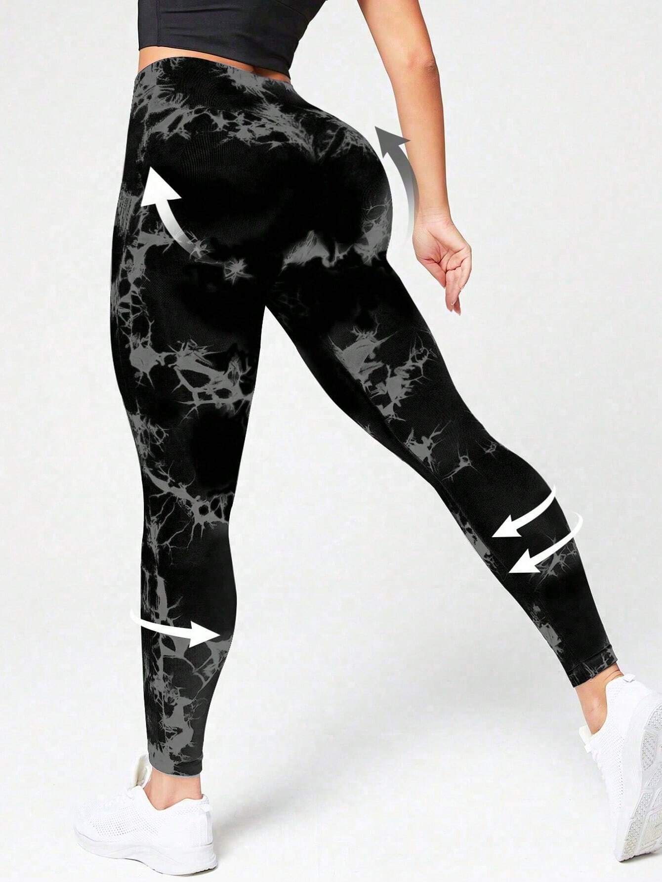Sport Studio Tie Dye Wideband Waist Sports Leggings