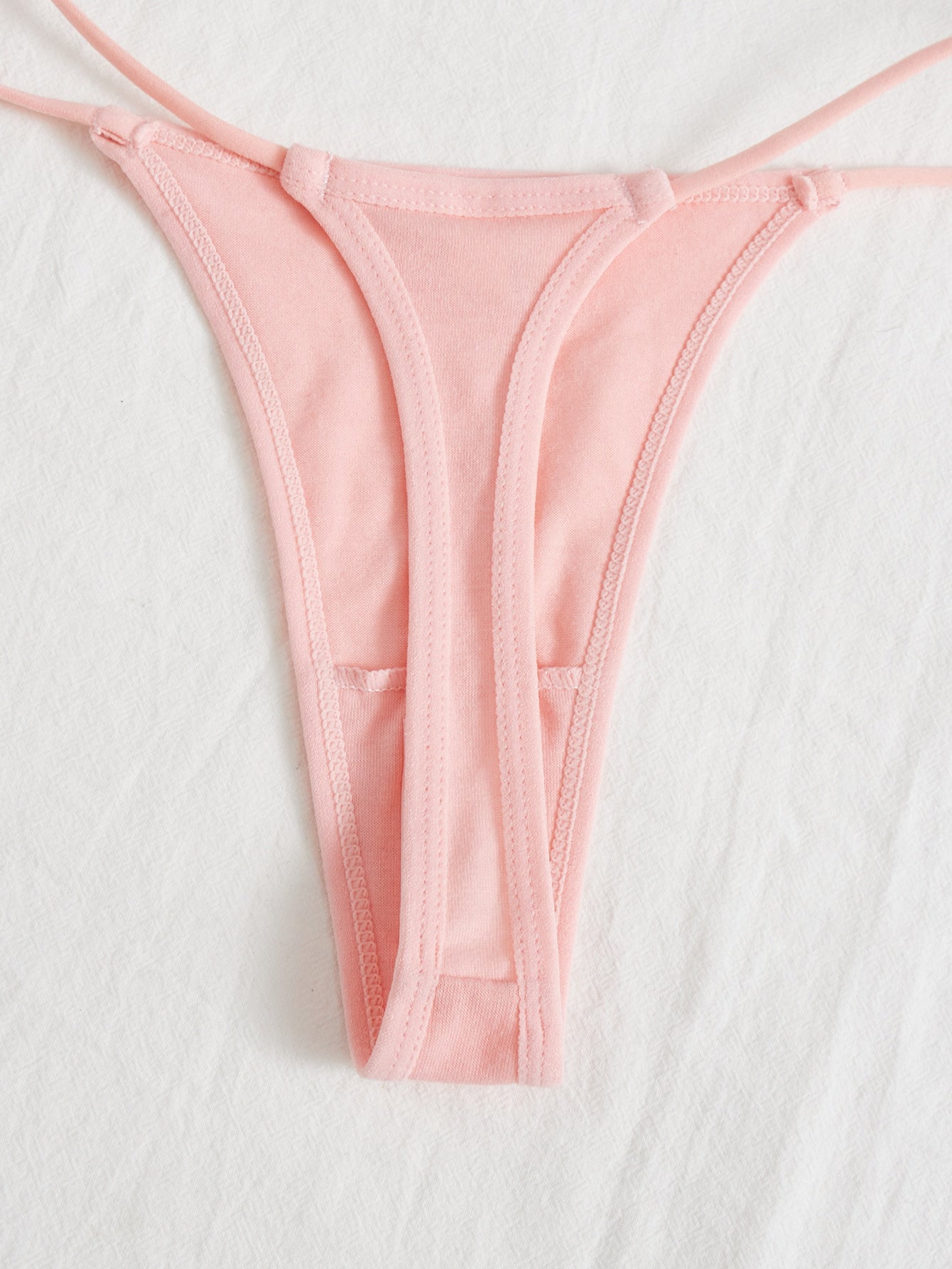 3pack Solid No Show Thong Set