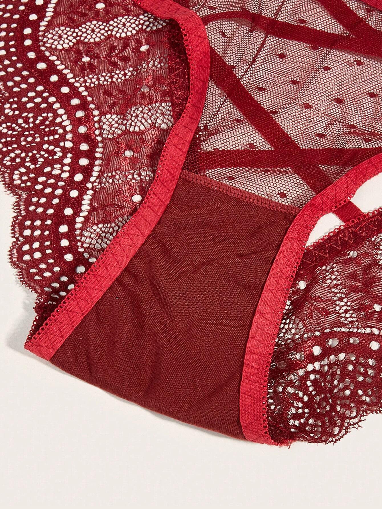 3pack Criss Cross Lace Panty Lingerie