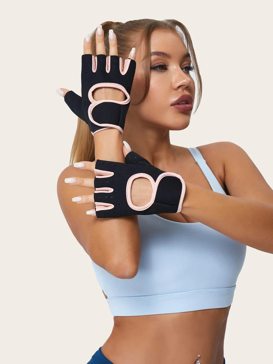 1pair Cycling Half-finger Fitness Gloves