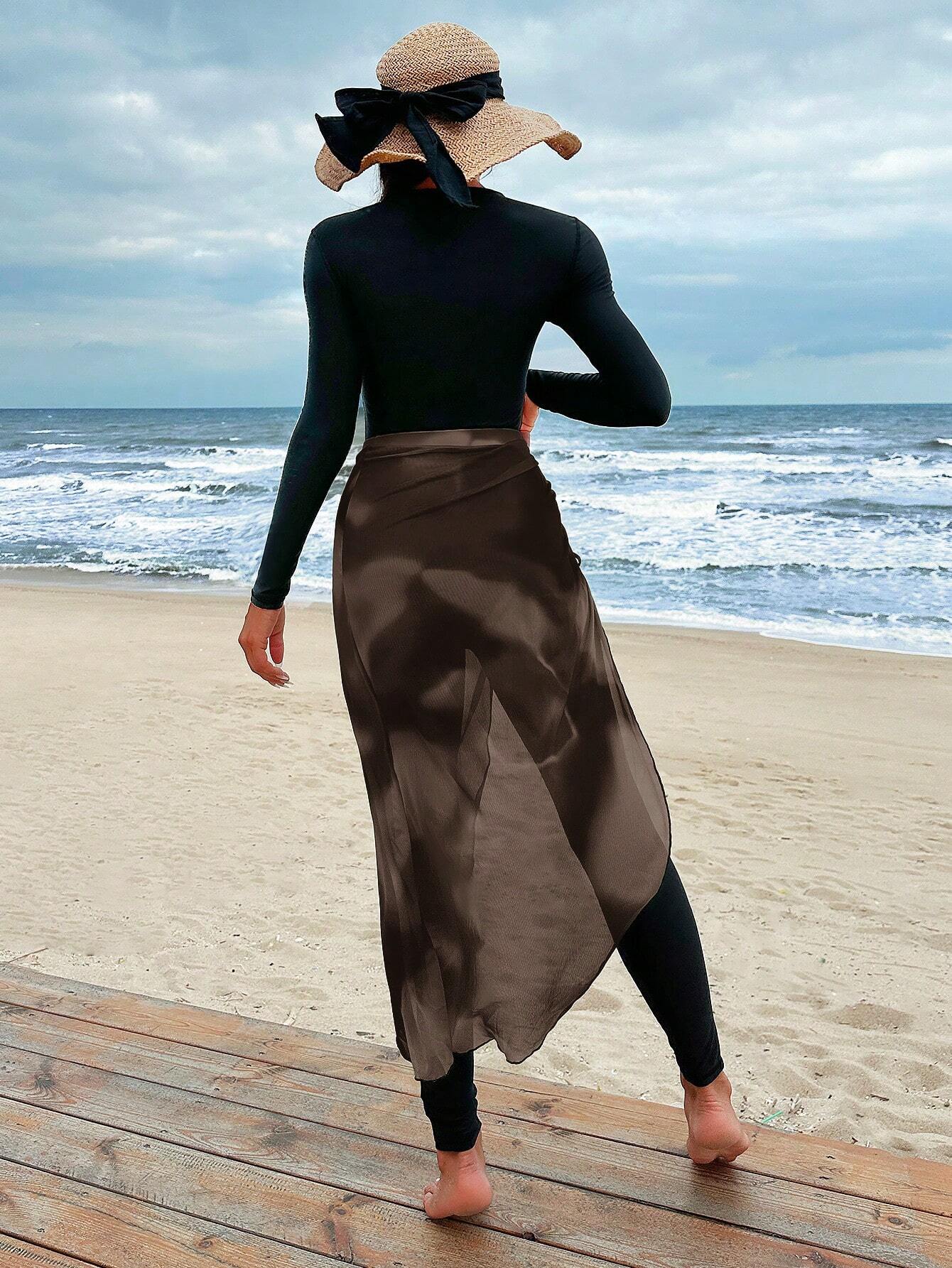 Swim Mulvari Summer Beach Women's One-Piece Swimsuit Set