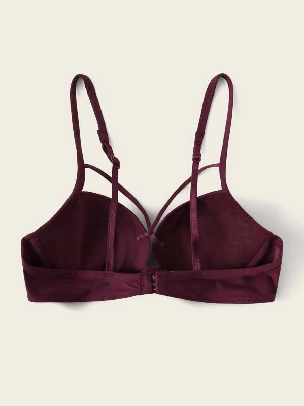 Crisscross Push Up Underwire Bra